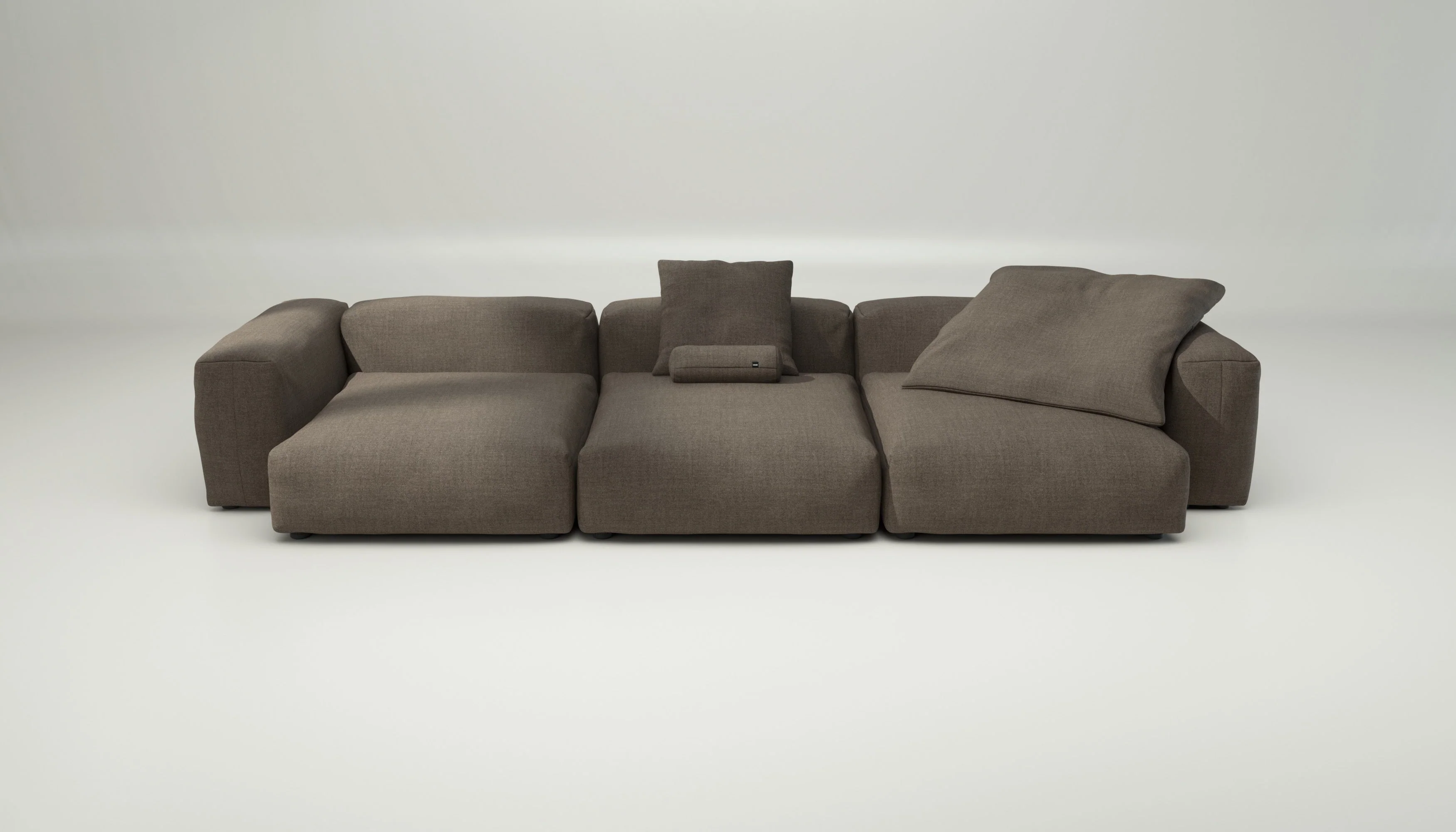 vetsak | Sofa Set 05 - Pique - Taupe | Modular Sofa | 5 Seater | Big Sofa | Corner Sofa