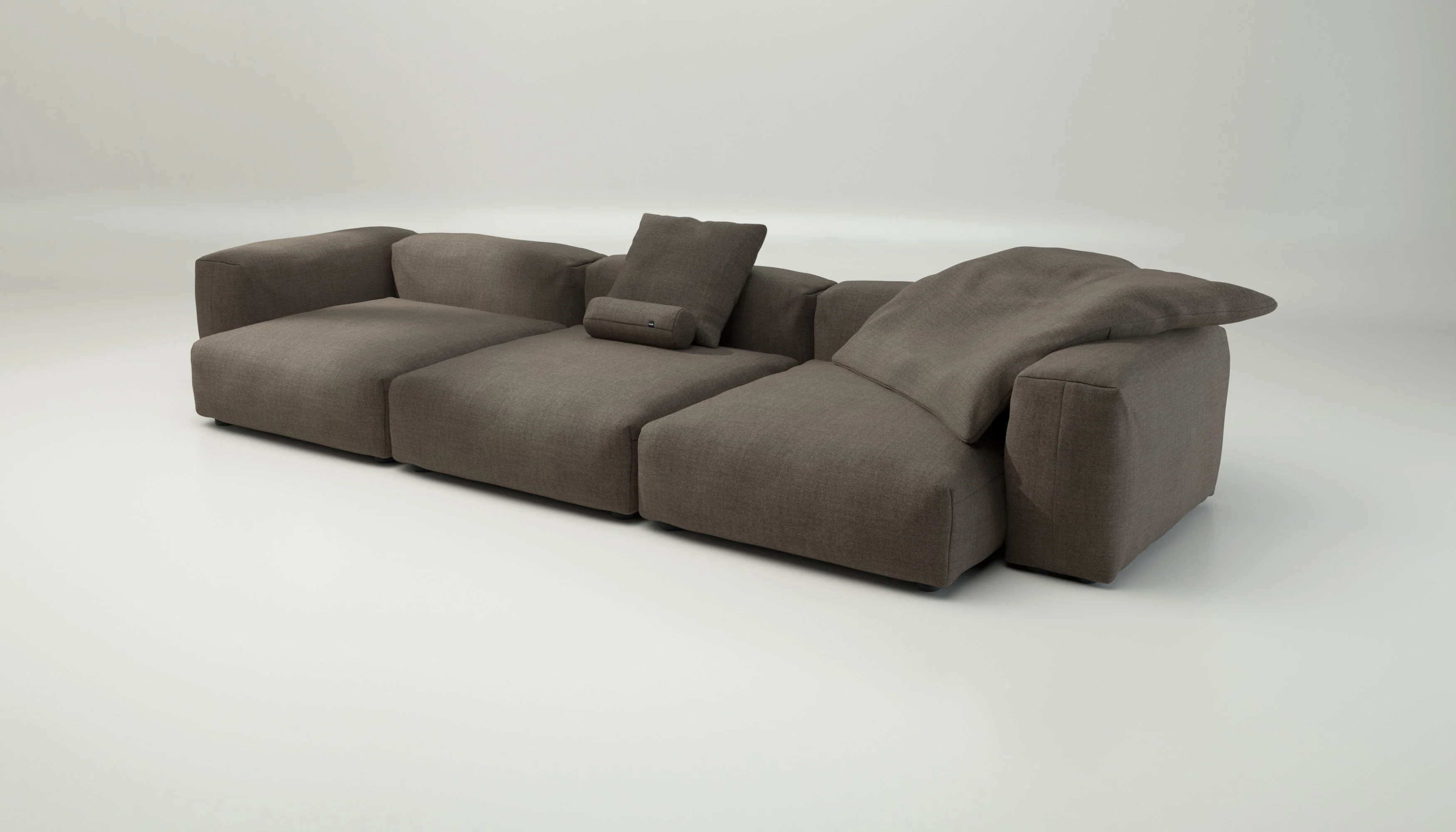 vetsak | Sofa Set 05 - Pique - Taupe | Modular Sofa | 5 Seater | Big Sofa | Corner Sofa - Image 3