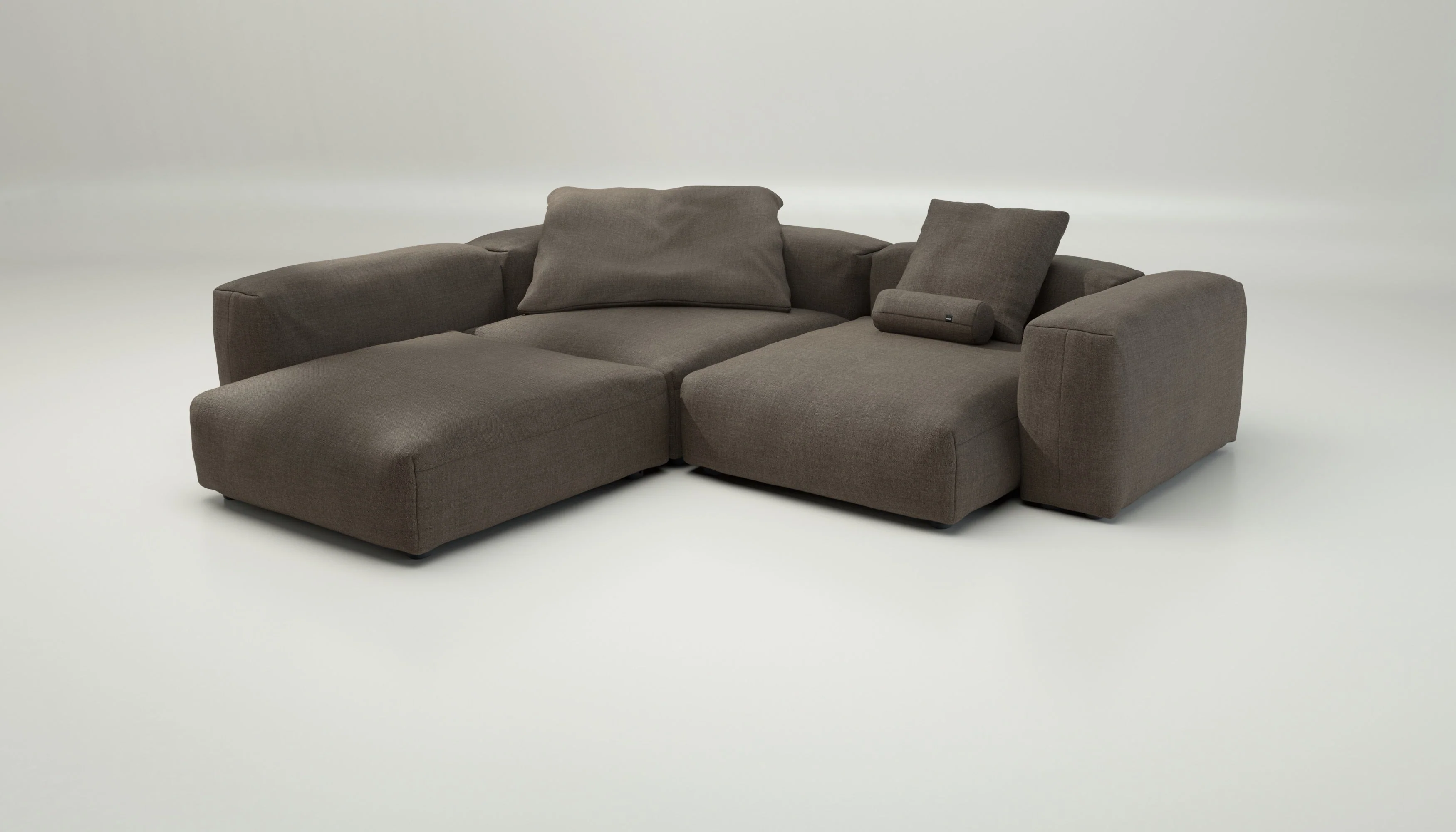 vetsak | Sofa Set 05 - Pique - Taupe | Modular Sofa | 5 Seater | Big Sofa | Corner Sofa - Image 4