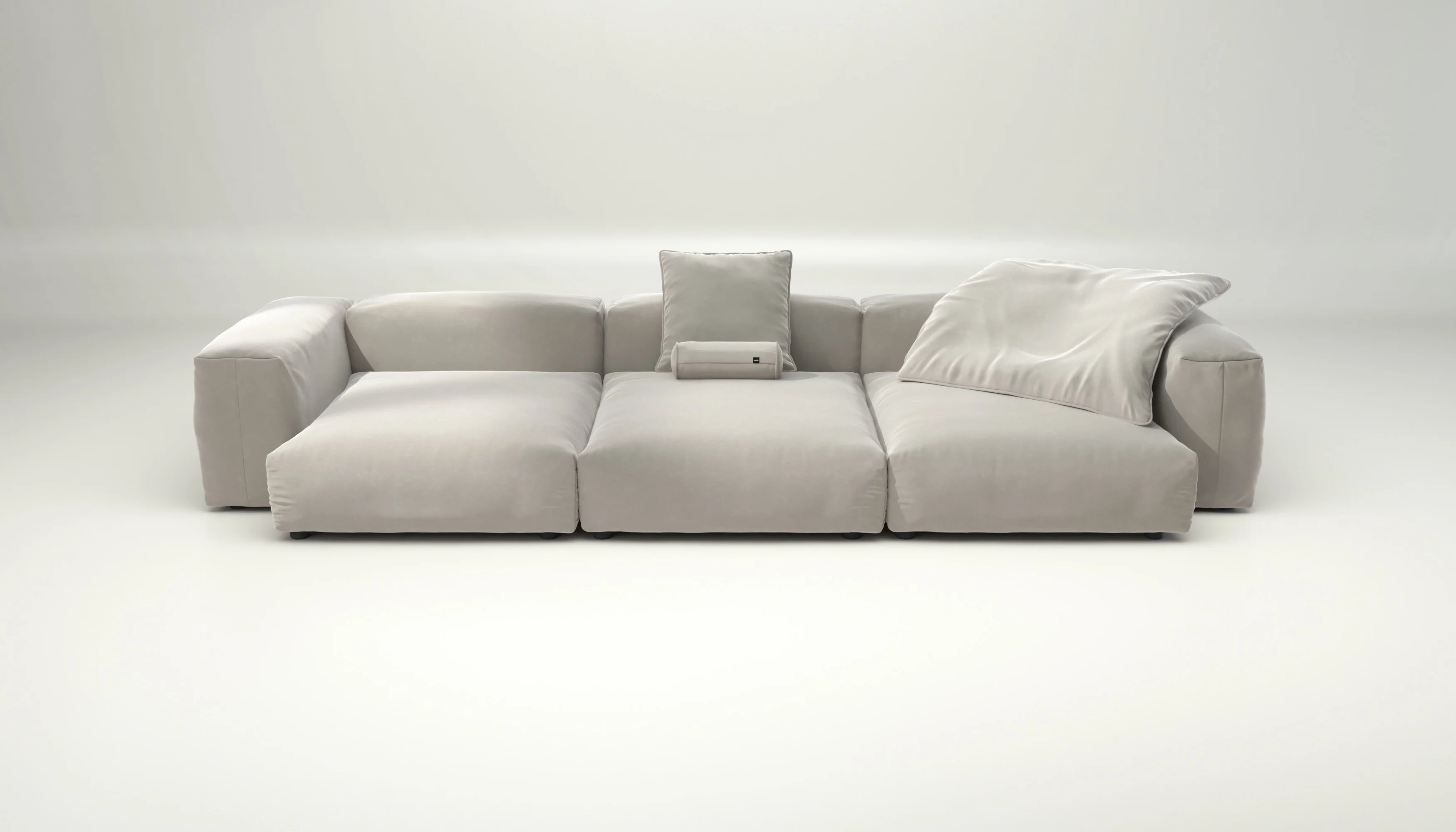 vetsak | Sofa Set 05 - Suave - Clay | Modulares Sofa | 5 Sitzer | Big Sofa | Ecksofa