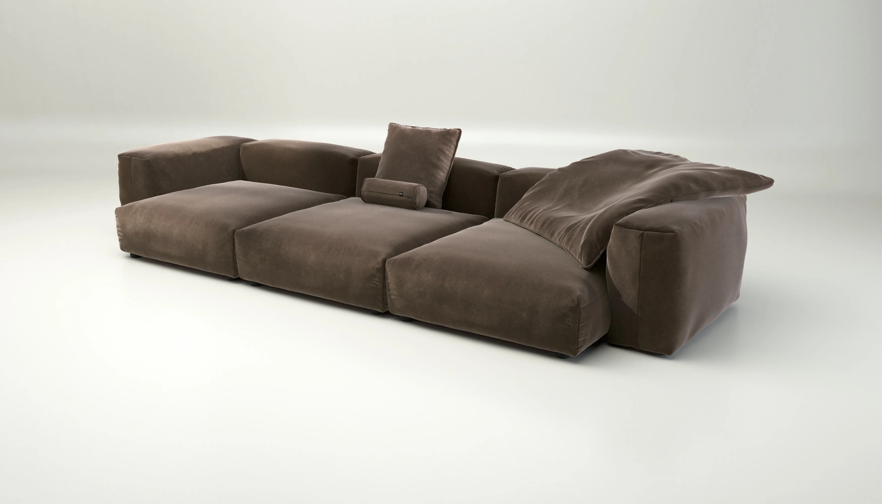 vetsak | Sofa Set 05 - Suave - Espresso | Modulares Sofa | 5 Sitzer | Big Sofa | Ecksofa - Image 3
