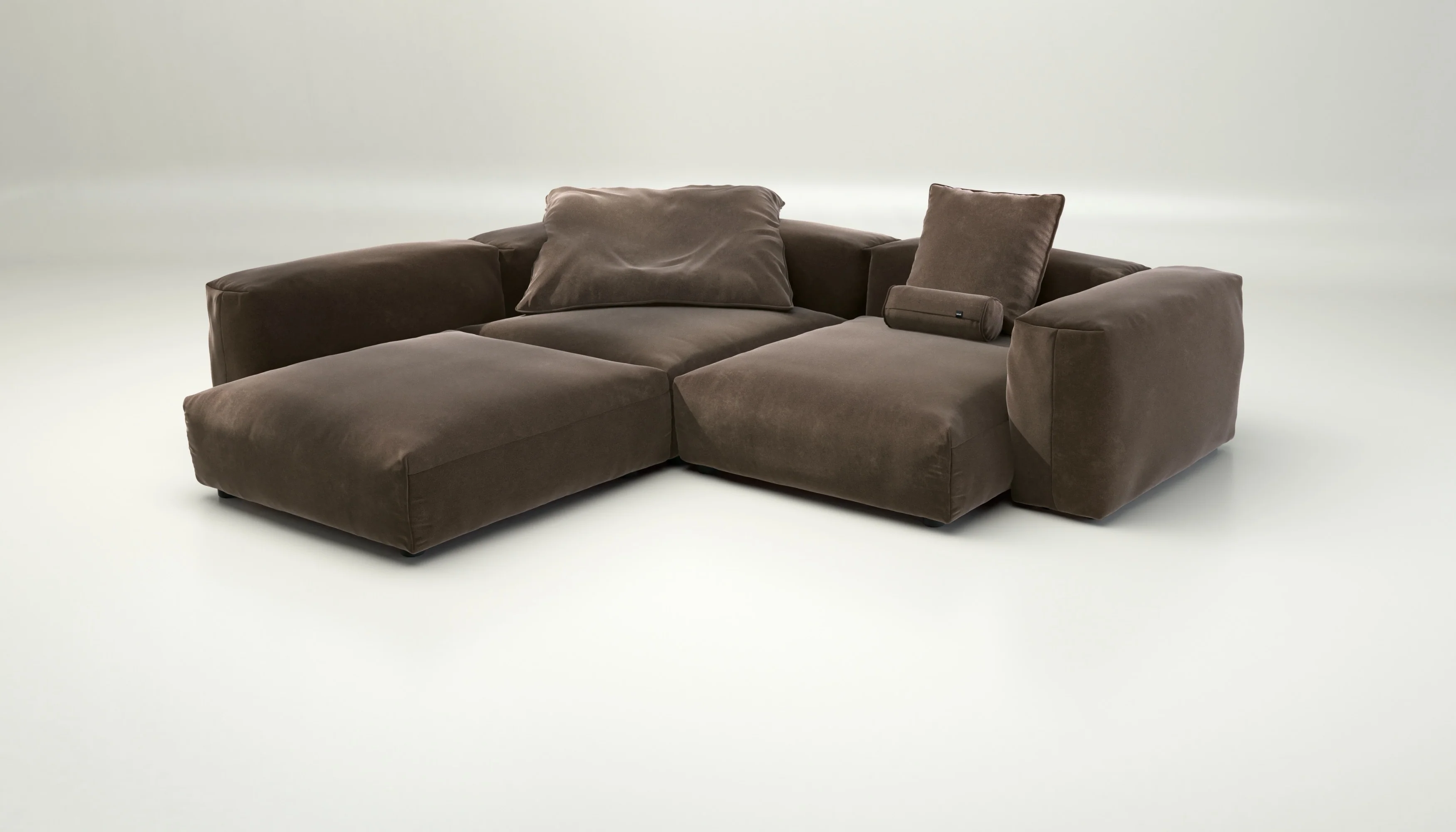 vetsak | Sofa Set 05 - Suave - Espresso | Modulares Sofa | 5 Sitzer | Big Sofa | Ecksofa - Image 4