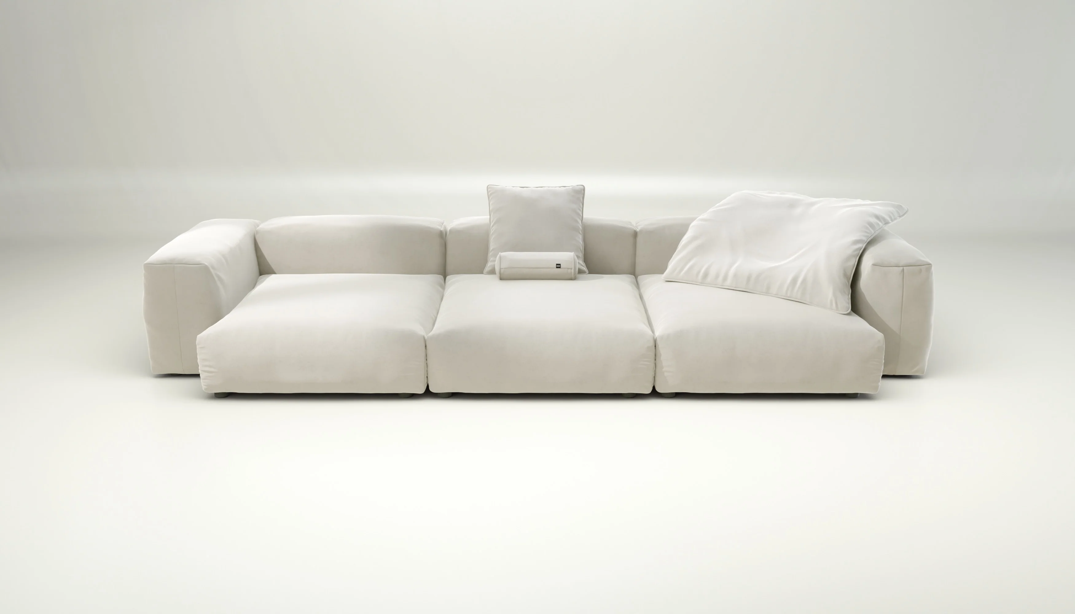vetsak | Sofa Set 05 - Suave - Pearl | Modular Sofa | 5 Seater | Big Sofa | Corner Sofa