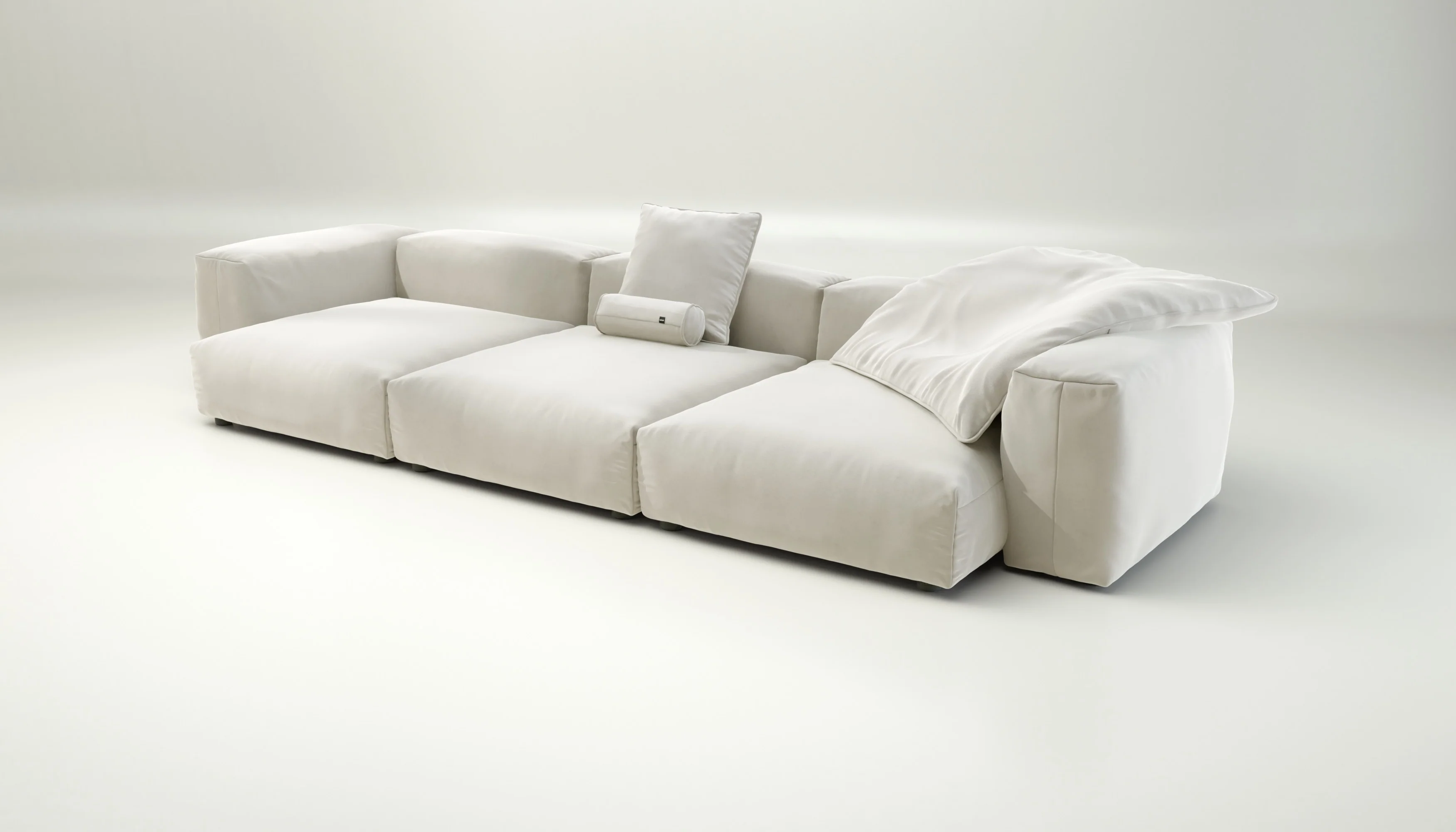 vetsak | Sofa Set 05 - Suave - Pearl | Modular Sofa | 5 Seater | Big Sofa | Corner Sofa - Image 3