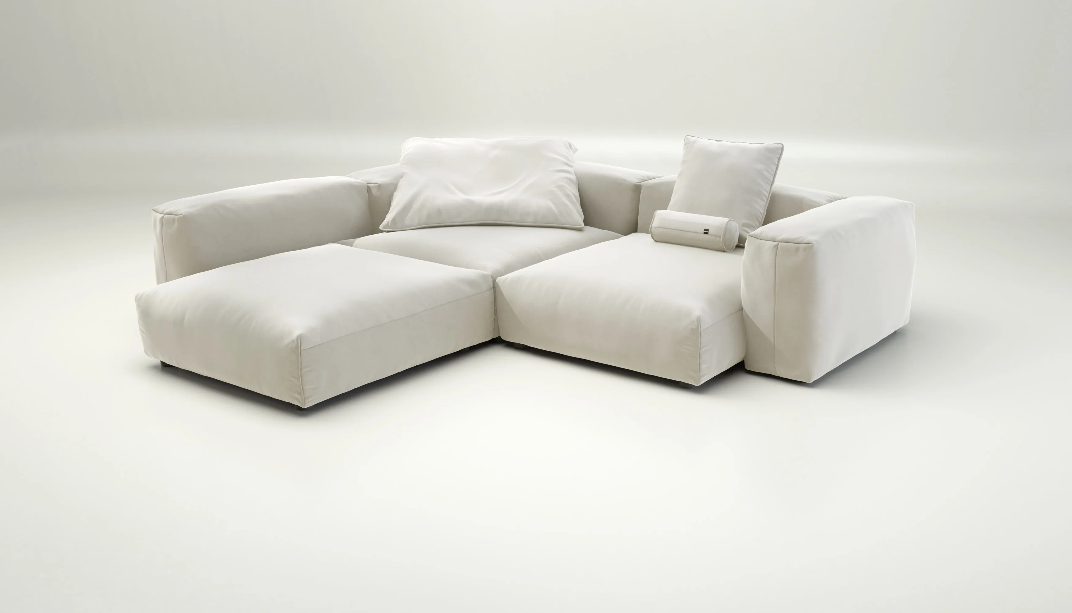 vetsak | Sofa Set 05 - Suave - Pearl | Modular Sofa | 5 Seater | Big Sofa | Corner Sofa - Image 4