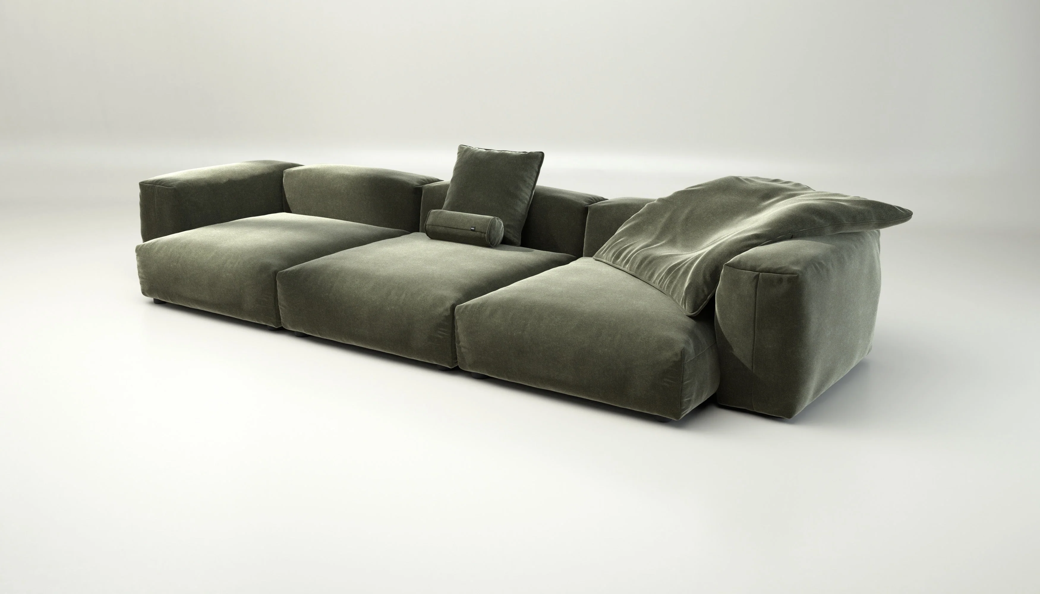 vetsak | Sofa Set 05 - Suave - Pine | Modulares Sofa | 5 Sitzer | Big Sofa | Ecksofa - Image 3