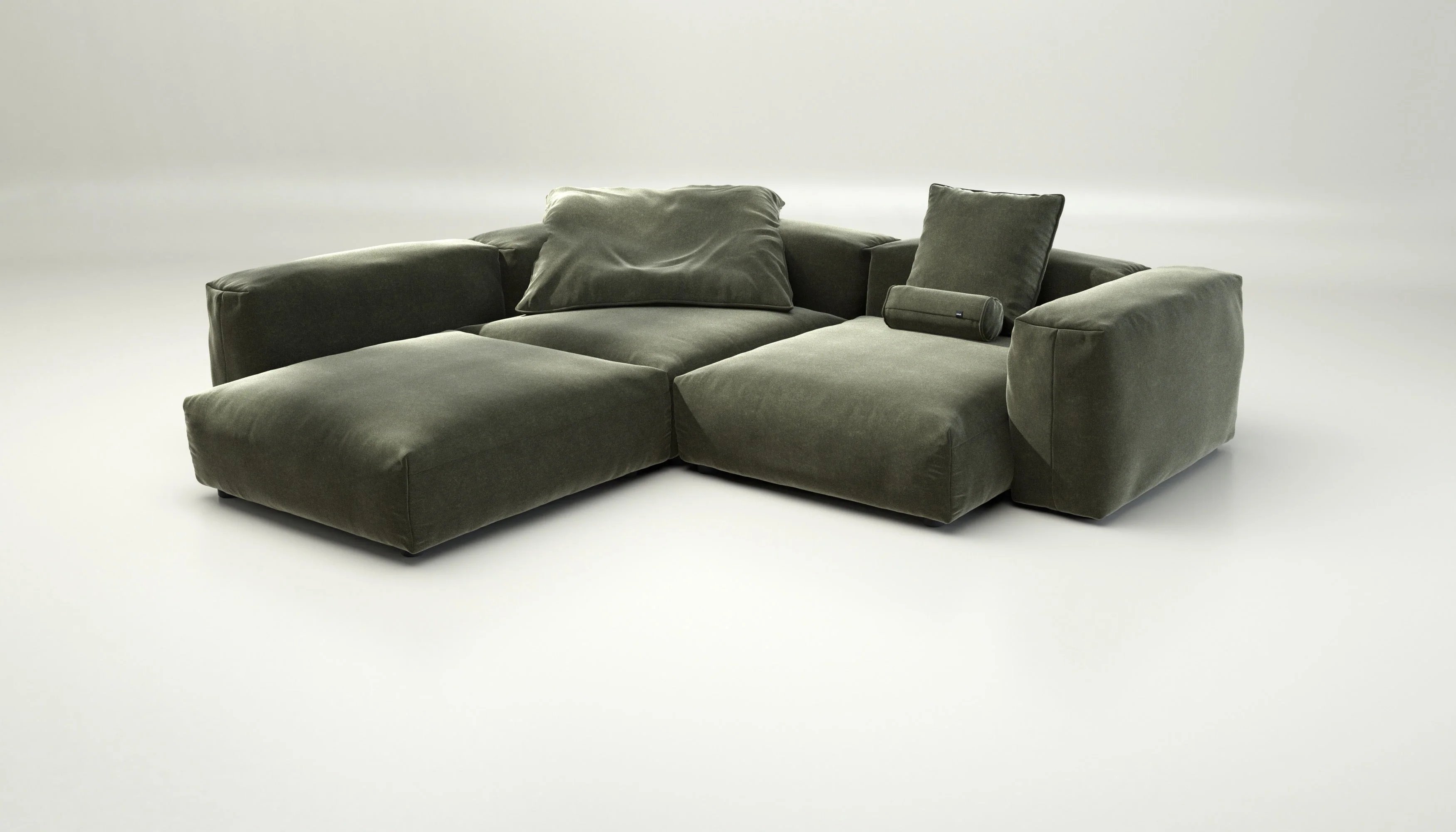 vetsak | Sofa Set 05 - Suave - Pine | Modulares Sofa | 5 Sitzer | Big Sofa | Ecksofa - Image 4