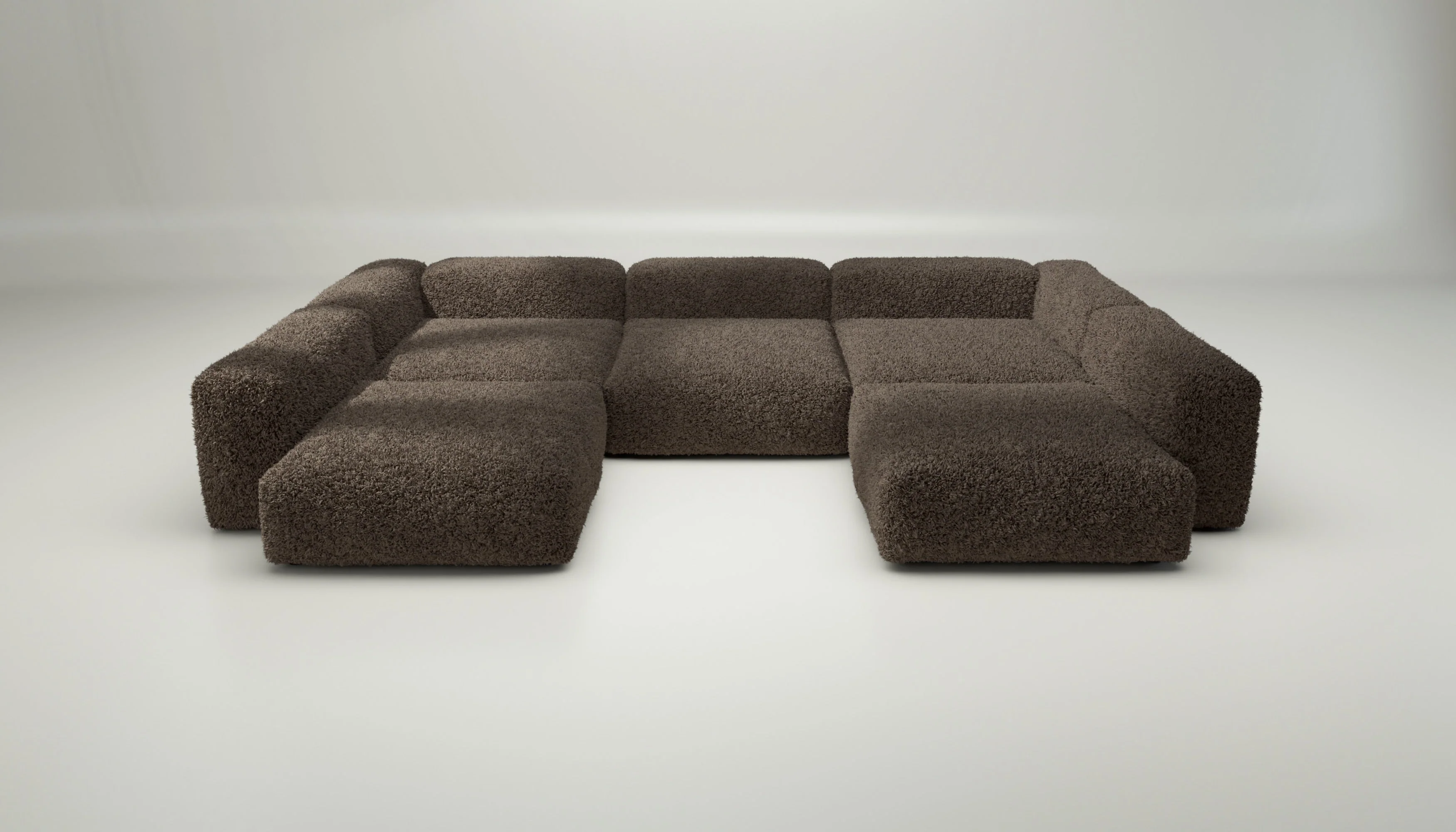 vetsak | Sofa Set 06 - Doodle - Cacao | Modulares Sofa | 6.5 Sitzer | Big Sofa | U Sofa | Ecksofa - Image 2
