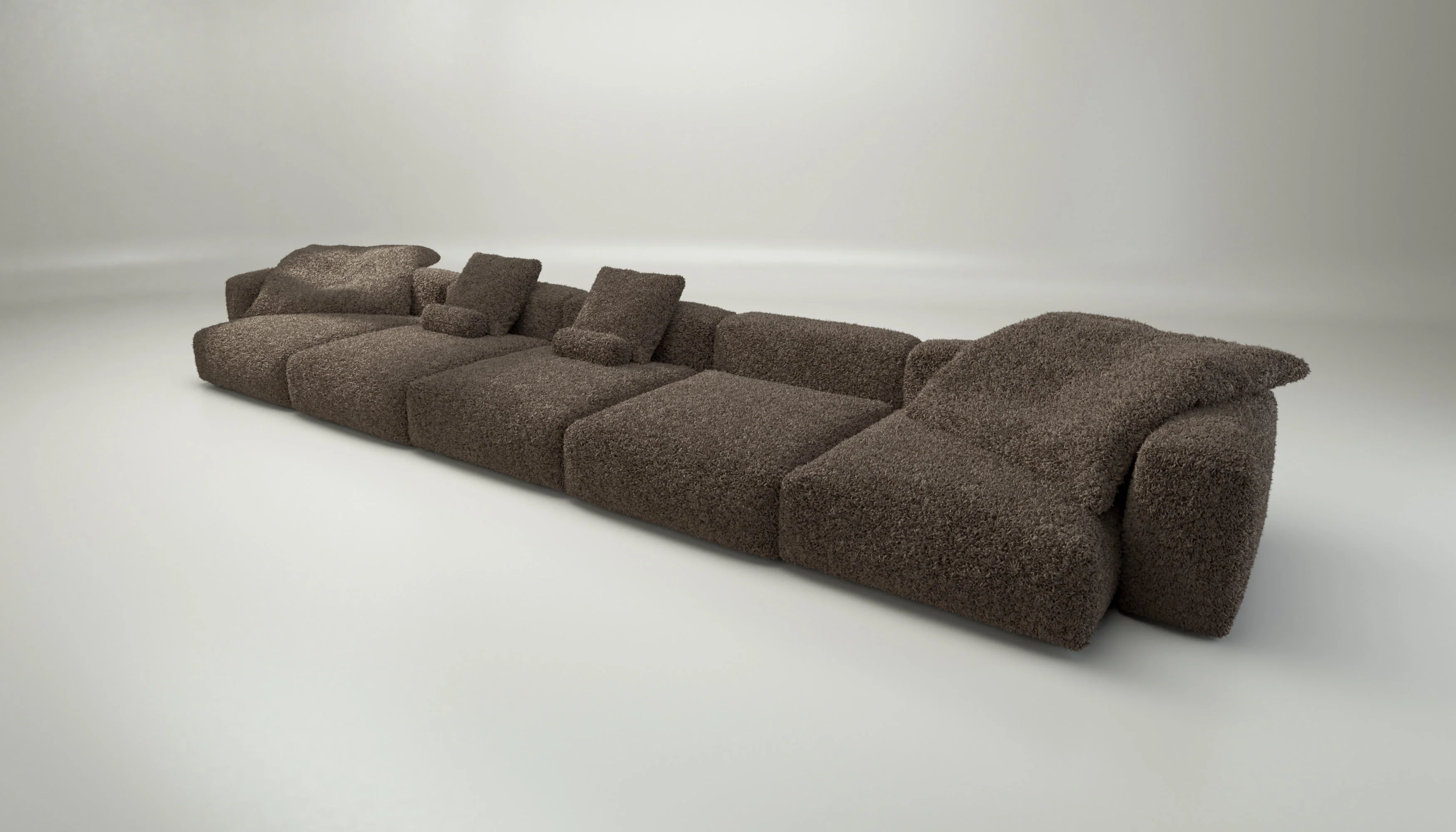 vetsak | Sofa Set 06 - Doodle - Cacao | Modulares Sofa | 6.5 Sitzer | Big Sofa | U Sofa | Ecksofa - Image 4