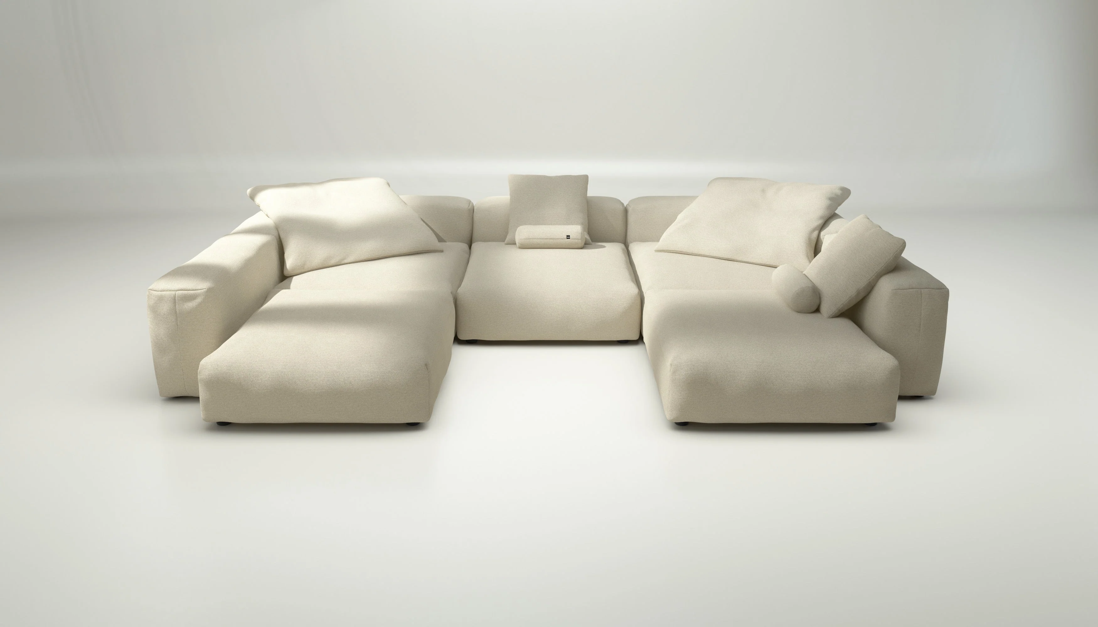 vetsak | Sofa Set 06 - Loop Loop - Duna | Modulares Sofa | 6.5 Sitzer | Big Sofa | U Sofa | Ecksofa