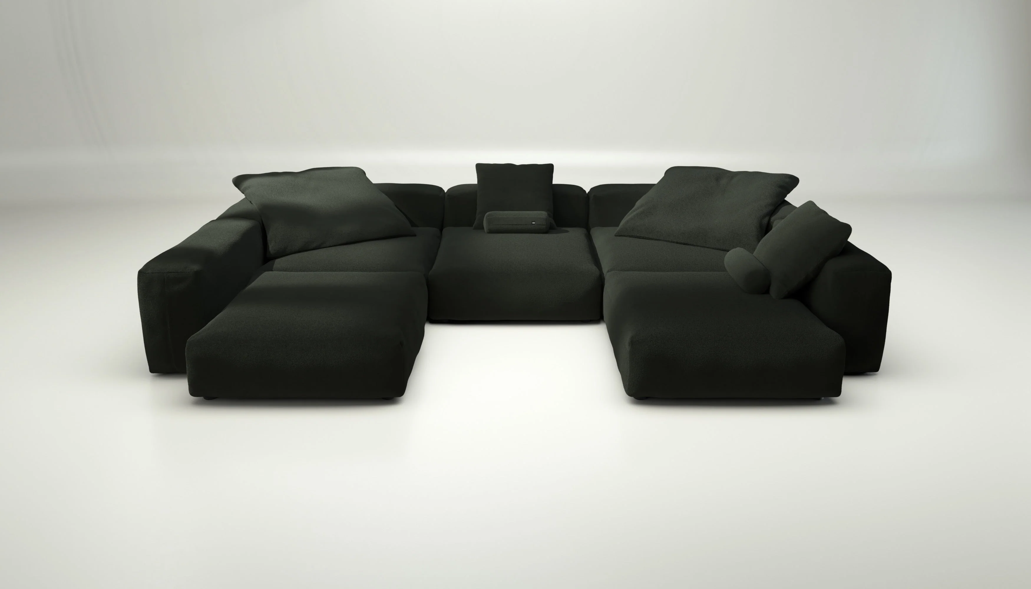 vetsak | Sofa Set 06 - Loop Loop - Mousse | Modulares Sofa | 6.5 Sitzer | Big Sofa | U Sofa | Ecksofa