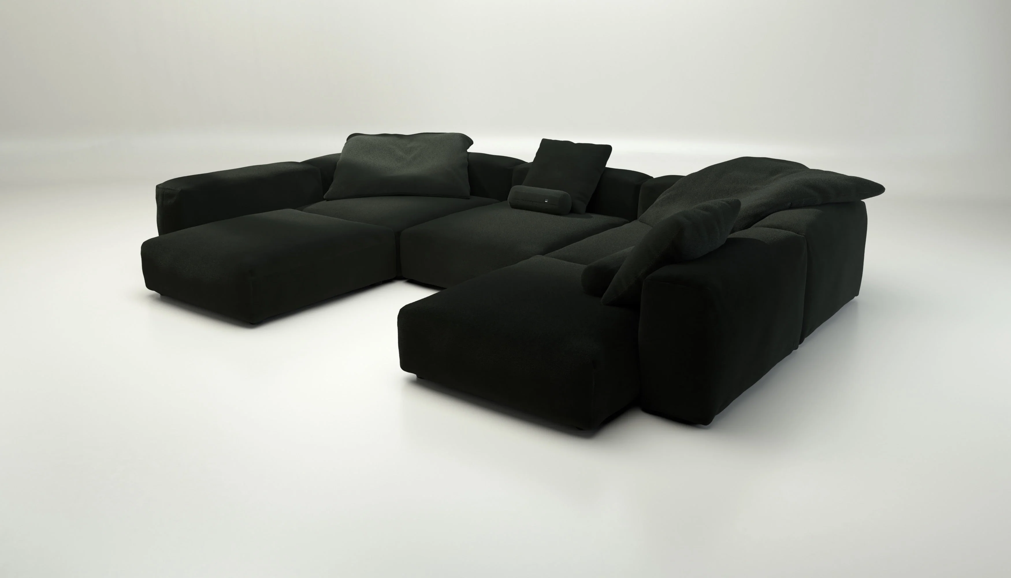 vetsak | Sofa Set 06 - Loop Loop - Mousse | Modulares Sofa | 6.5 Sitzer | Big Sofa | U Sofa | Ecksofa - Image 3