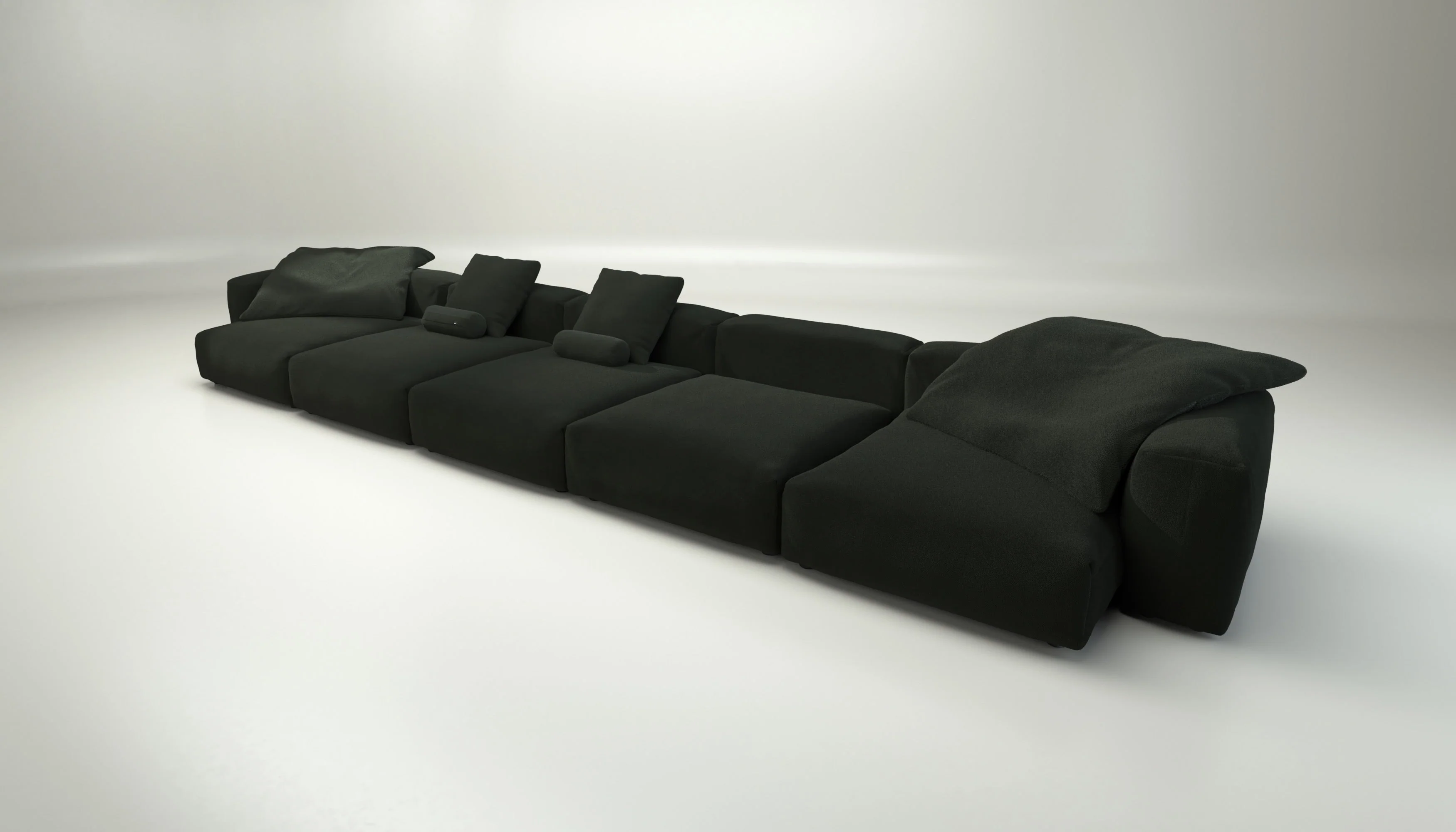 vetsak | Sofa Set 06 - Loop Loop - Mousse | Modulares Sofa | 6.5 Sitzer | Big Sofa | U Sofa | Ecksofa - Image 4