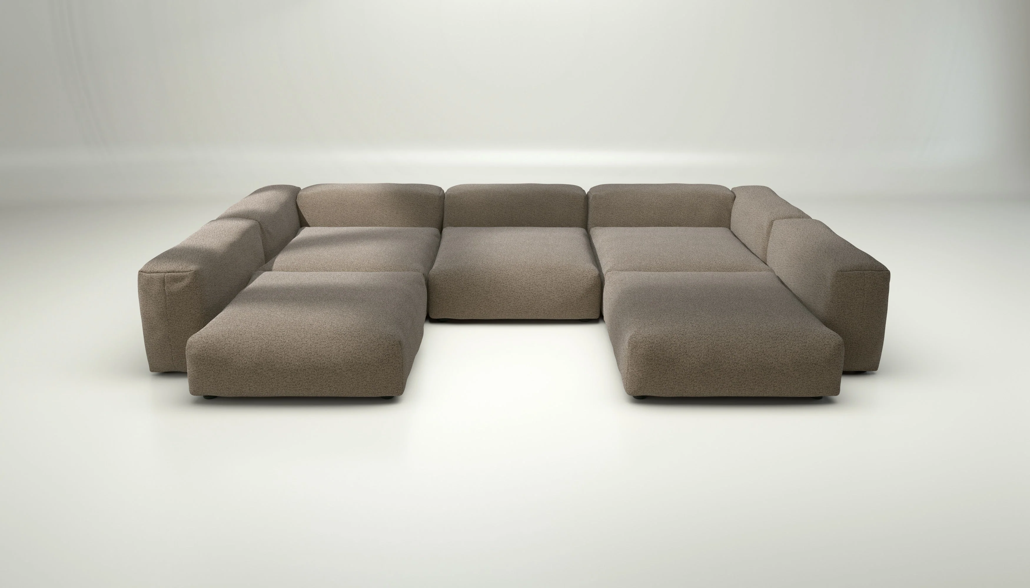 vetsak | Sofa Set 06 - Loop Loop - Taupe | Modulares Sofa | 6.5 Sitzer | Big Sofa | U Sofa | Ecksofa - Image 2