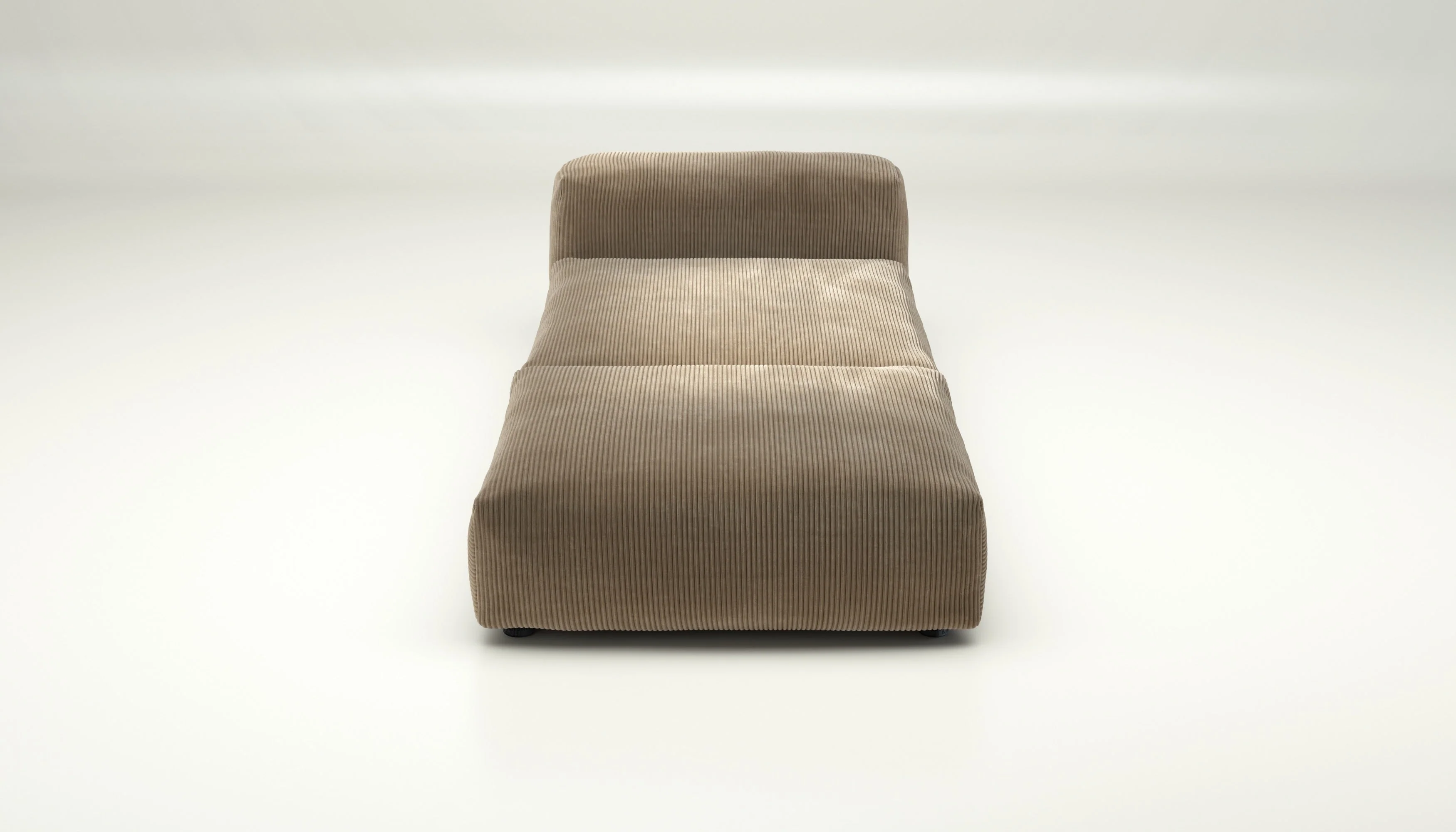 vetsak | Sofa Set 07 - Sun Lounger - Cord Velour - Sand | Modulares Sofa | 2 Sitzer | Daybed | Chaiselounge - Image 2