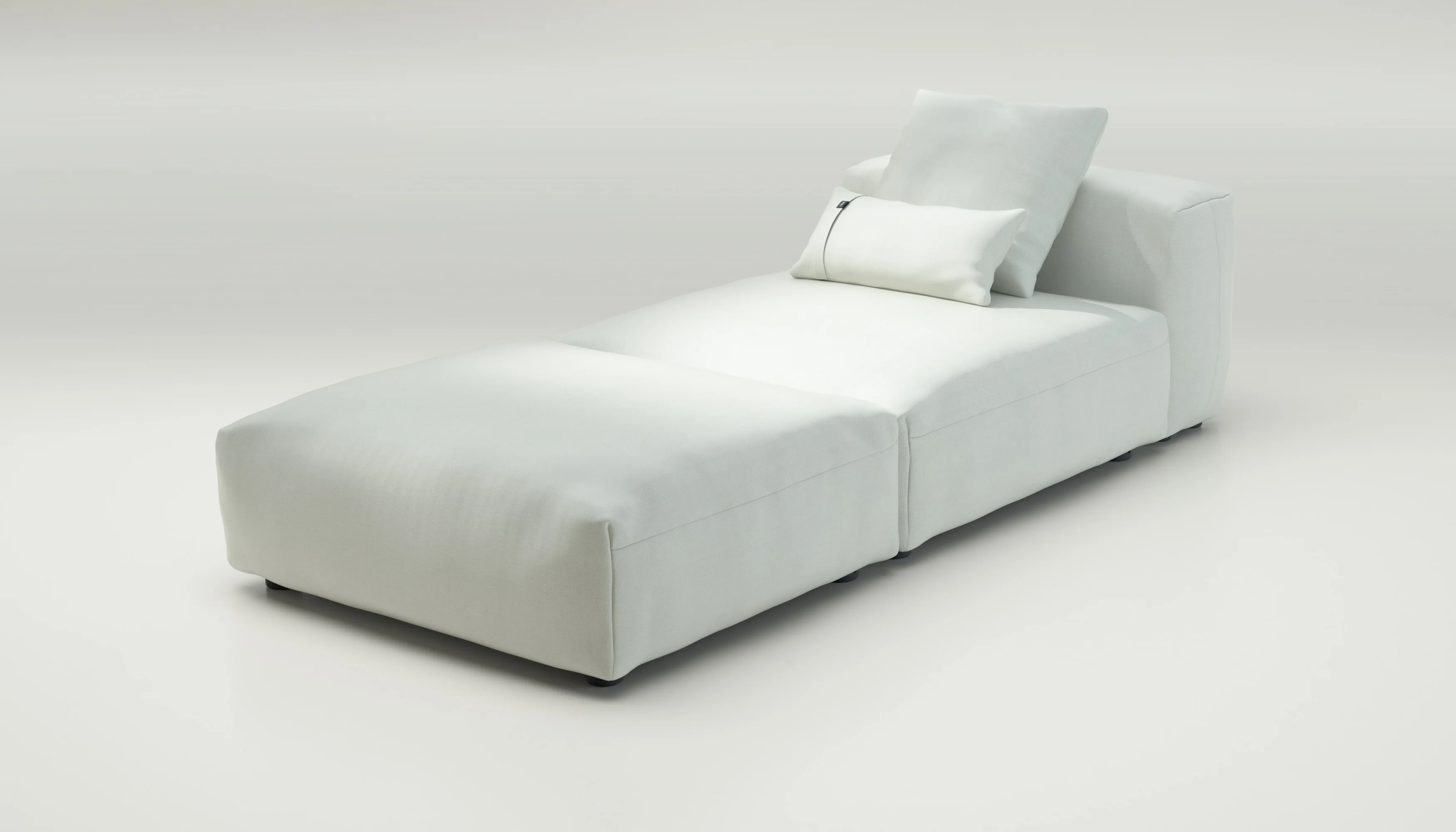 vetsak | Sofa Set 07 - Sun Lounger - Herringbone - Creme | Modulares Sofa | 2 Sitzer | Daybed | Chaiselounge - Image 3