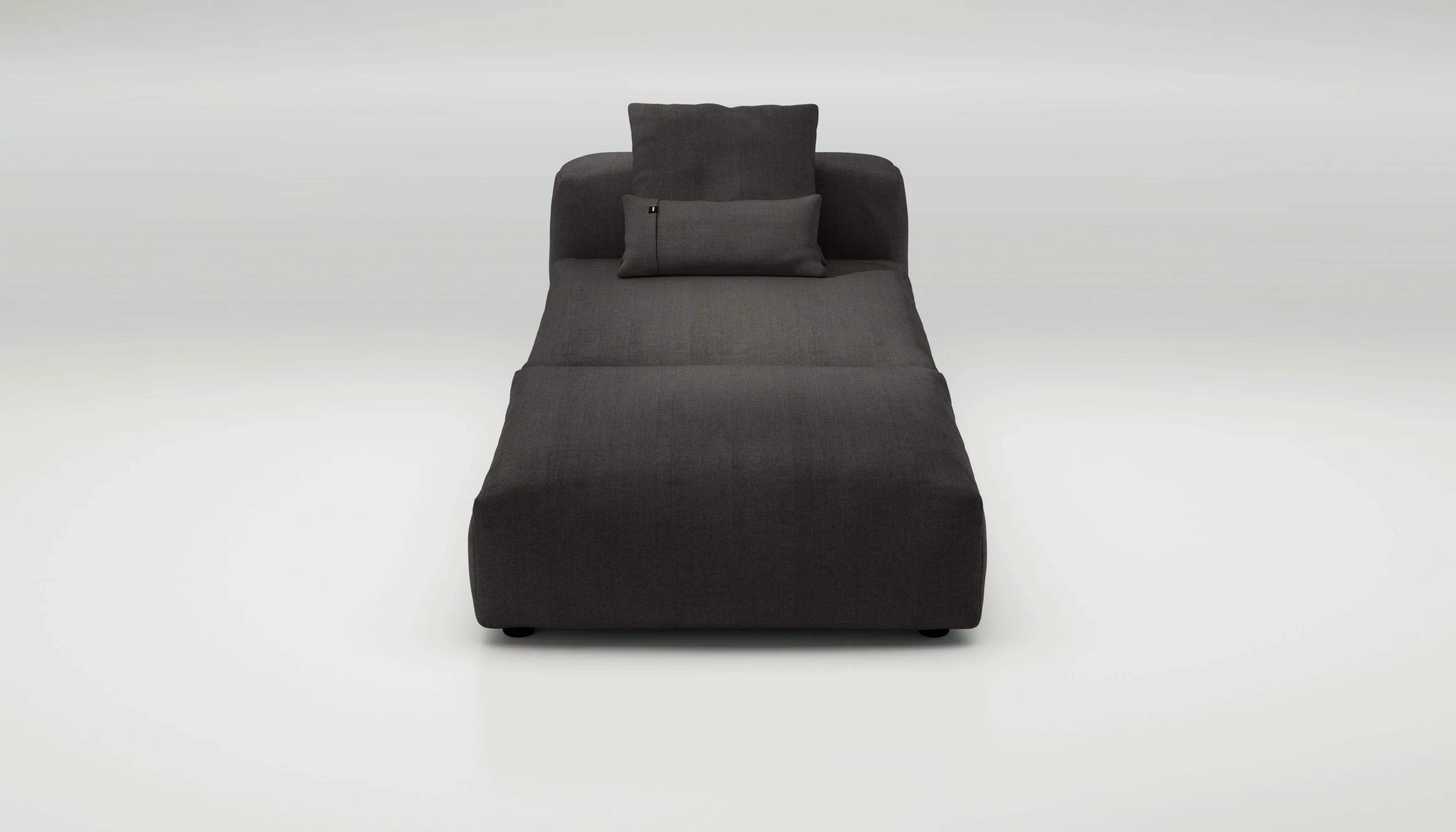 vetsak | Sofa Set 07 - Sun Lounger - Herringbone - Dark Grey | Modular Sofa | 2 Seater | Daybed | Chaiselounge