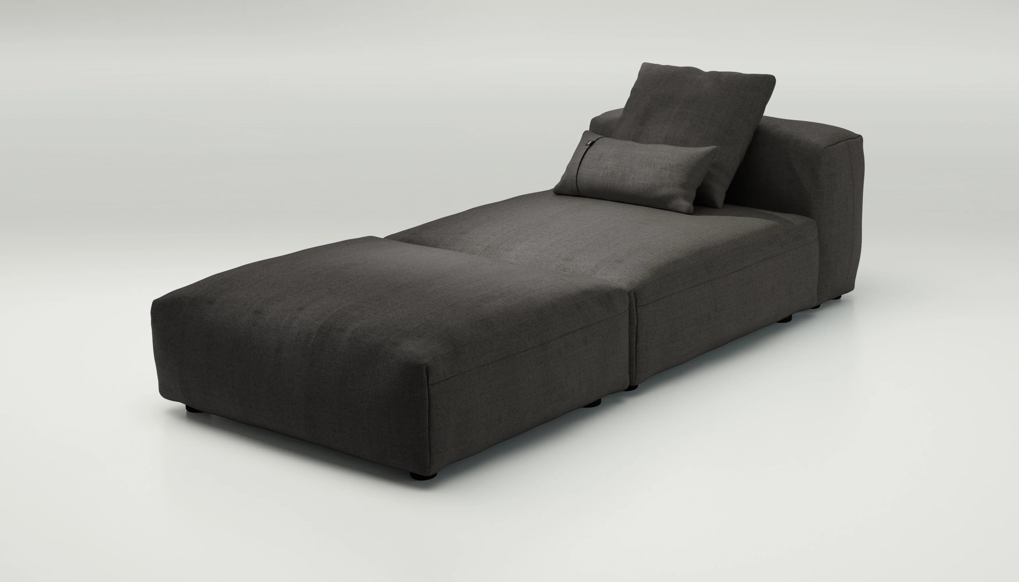 vetsak | Sofa Set 07 - Sun Lounger - Herringbone - Dark Grey | Modular Sofa | 2 Seater | Daybed | Chaiselounge - Image 4