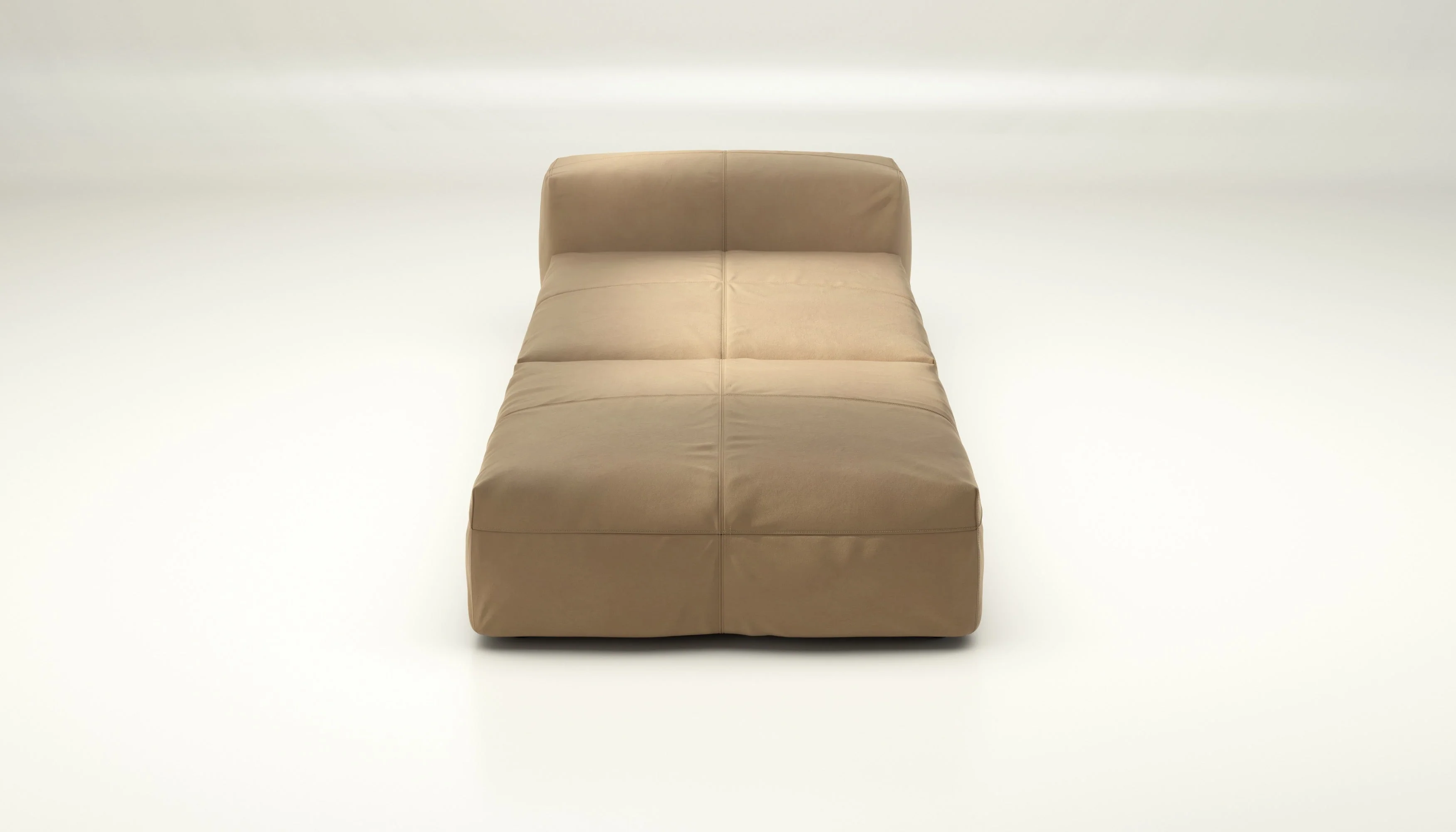 vetsak | Sofa Set 07 - Sun Lounger - Leather - Beige | Modulares Sofa | 2 Sitzer | Daybed | Chaiselounge - Image 2