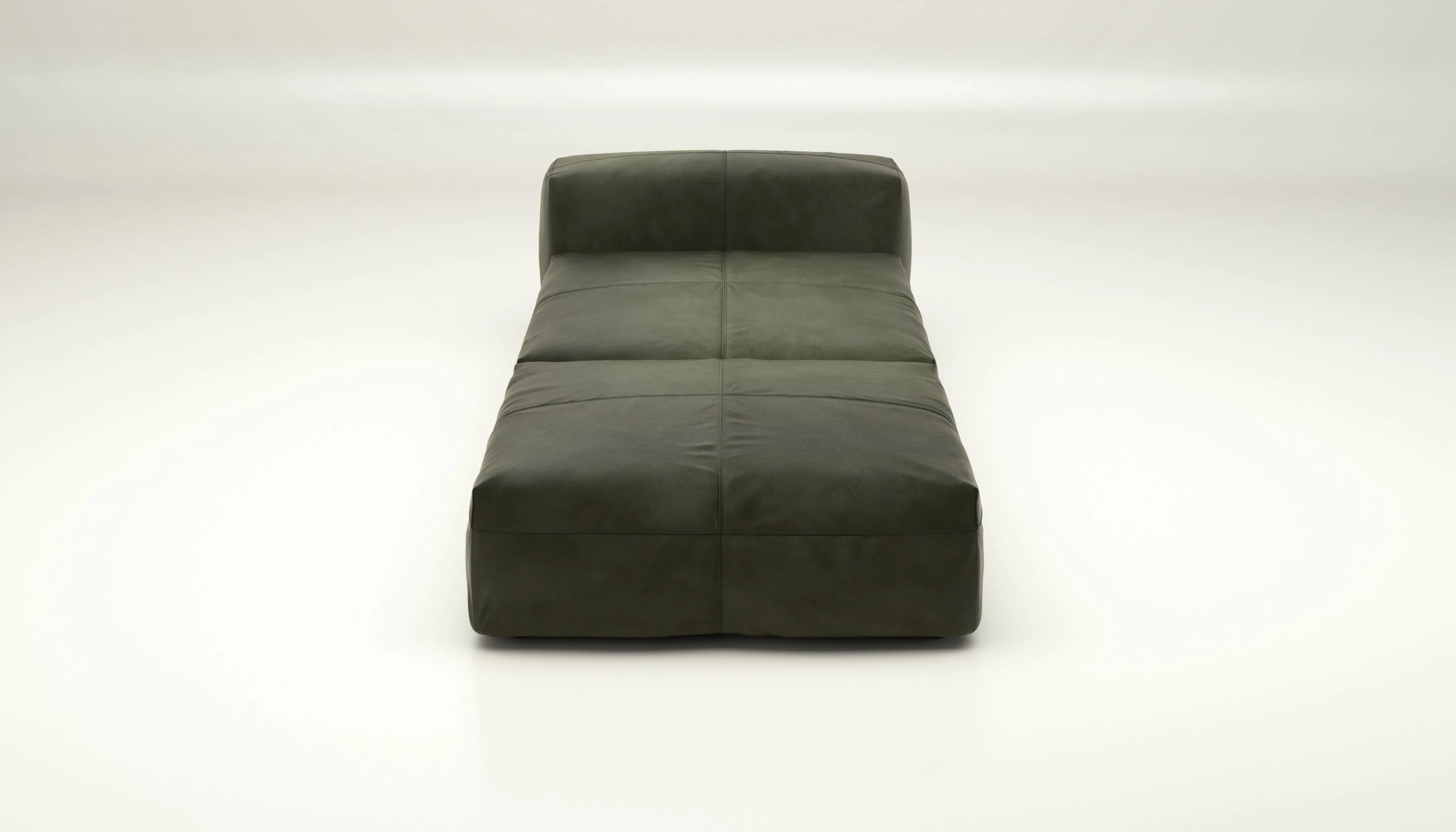 vetsak | Sofa Set 07 - Sun Lounger - Leather - Olive | Modulares Sofa | 2 Sitzer | Daybed | Chaiselounge - Image 2