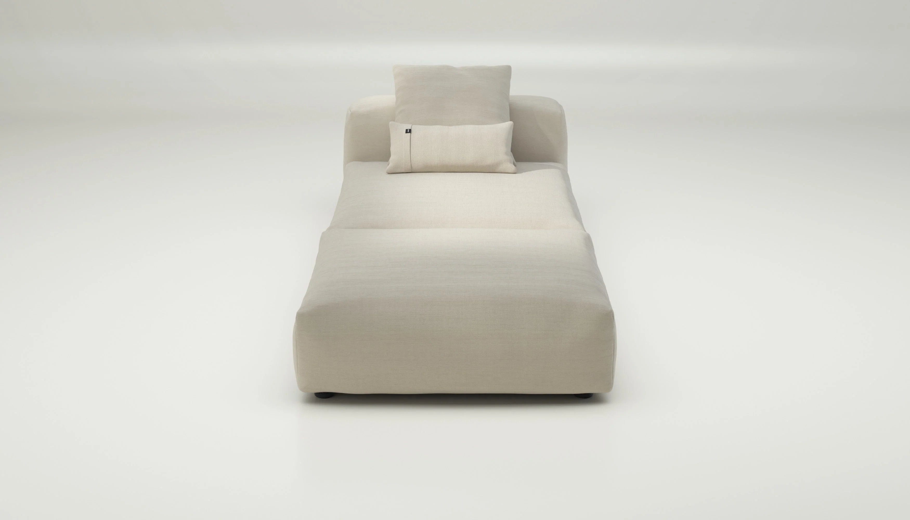 vetsak | Sofa Set 07 - Sun Lounger - Pique - Beige | Modular Sofa | 2 Seater | Daybed | Chaiselounge