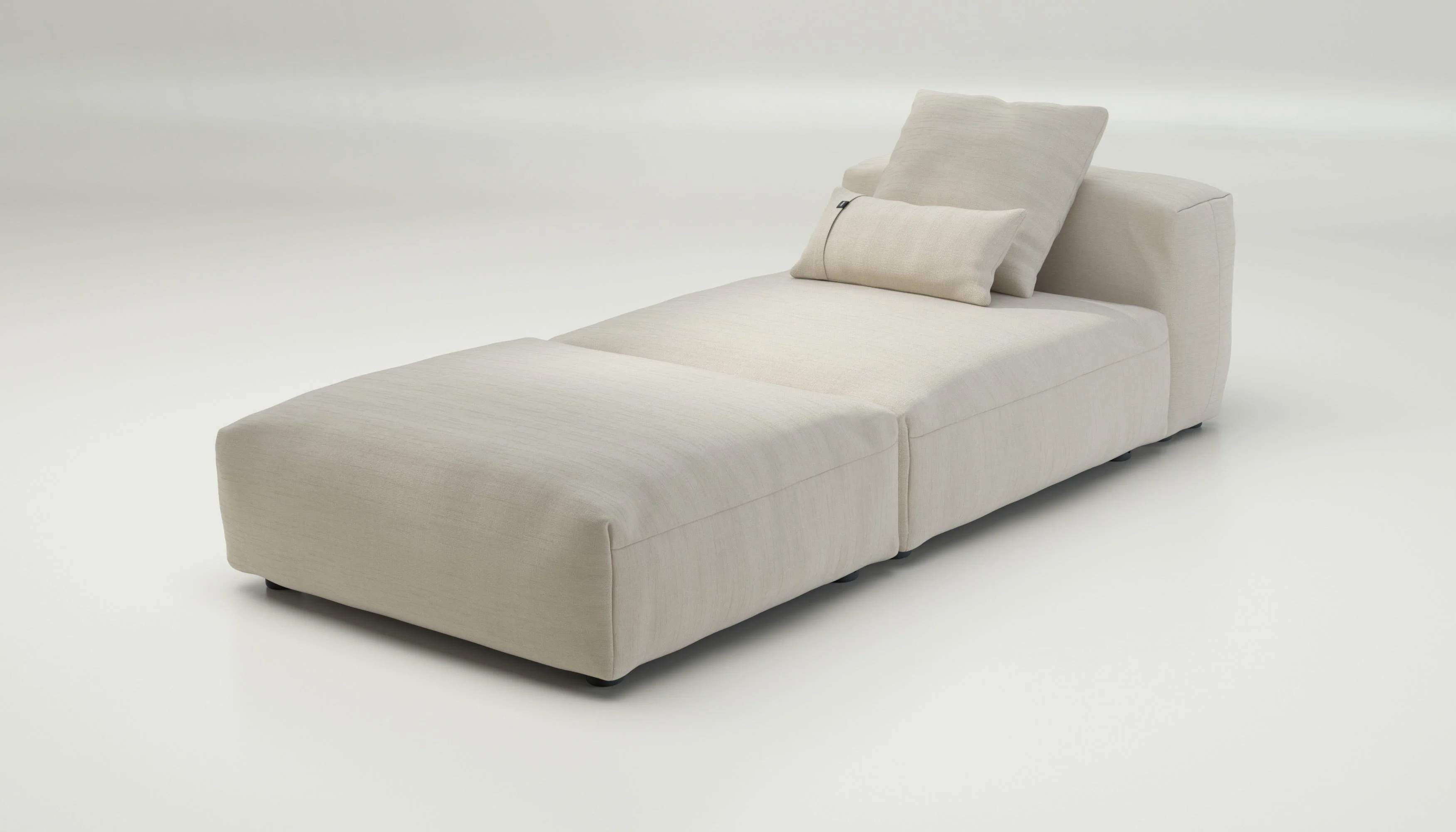 vetsak | Sofa Set 07 - Sun Lounger - Pique - Beige | Modular Sofa | 2 Seater | Daybed | Chaiselounge - Image 3