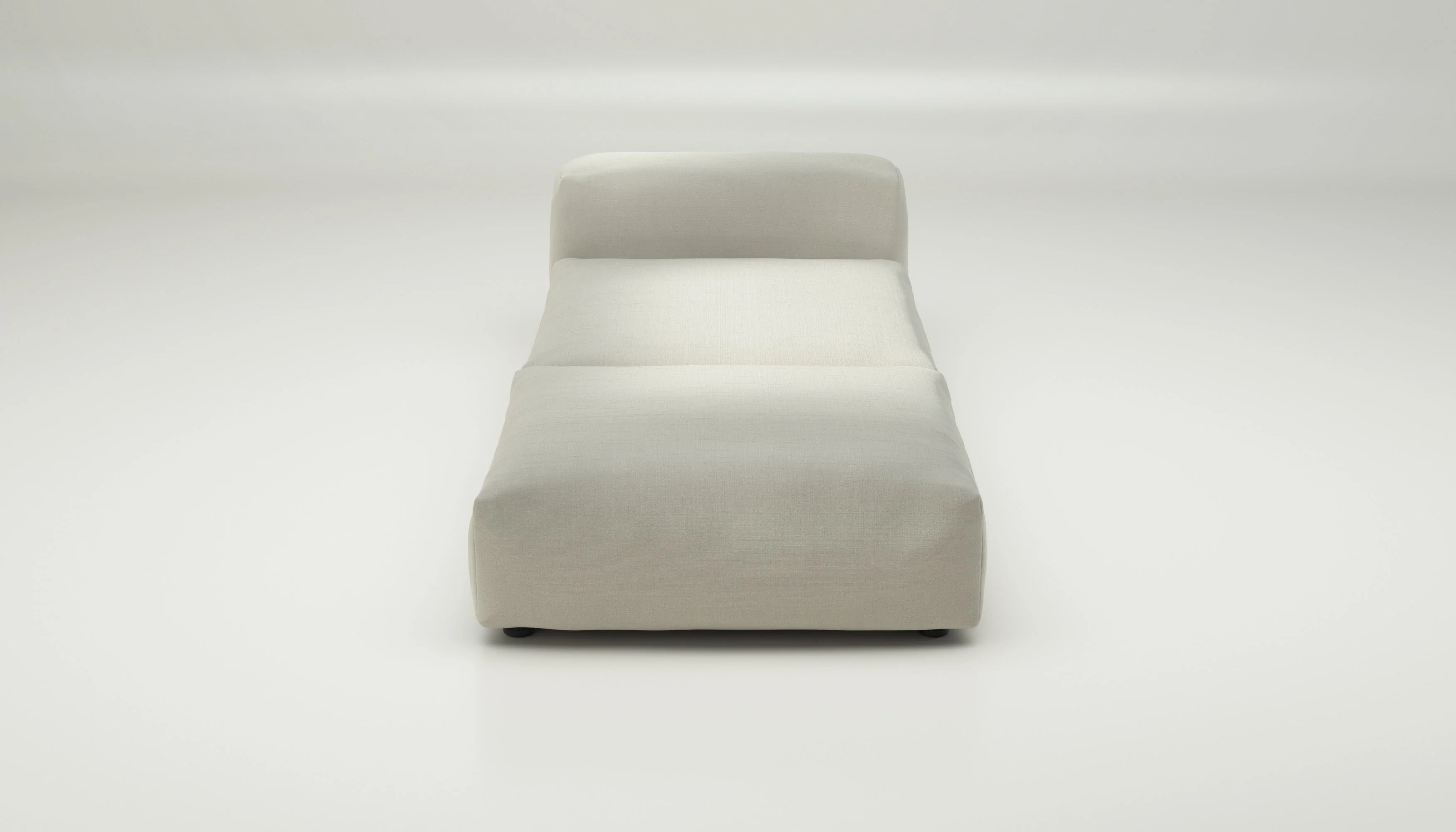 vetsak | Sofa Set 07 - Sun Lounger - Pique - Creme | Modulares Sofa | 2 Sitzer | Daybed | Chaiselounge - Image 2