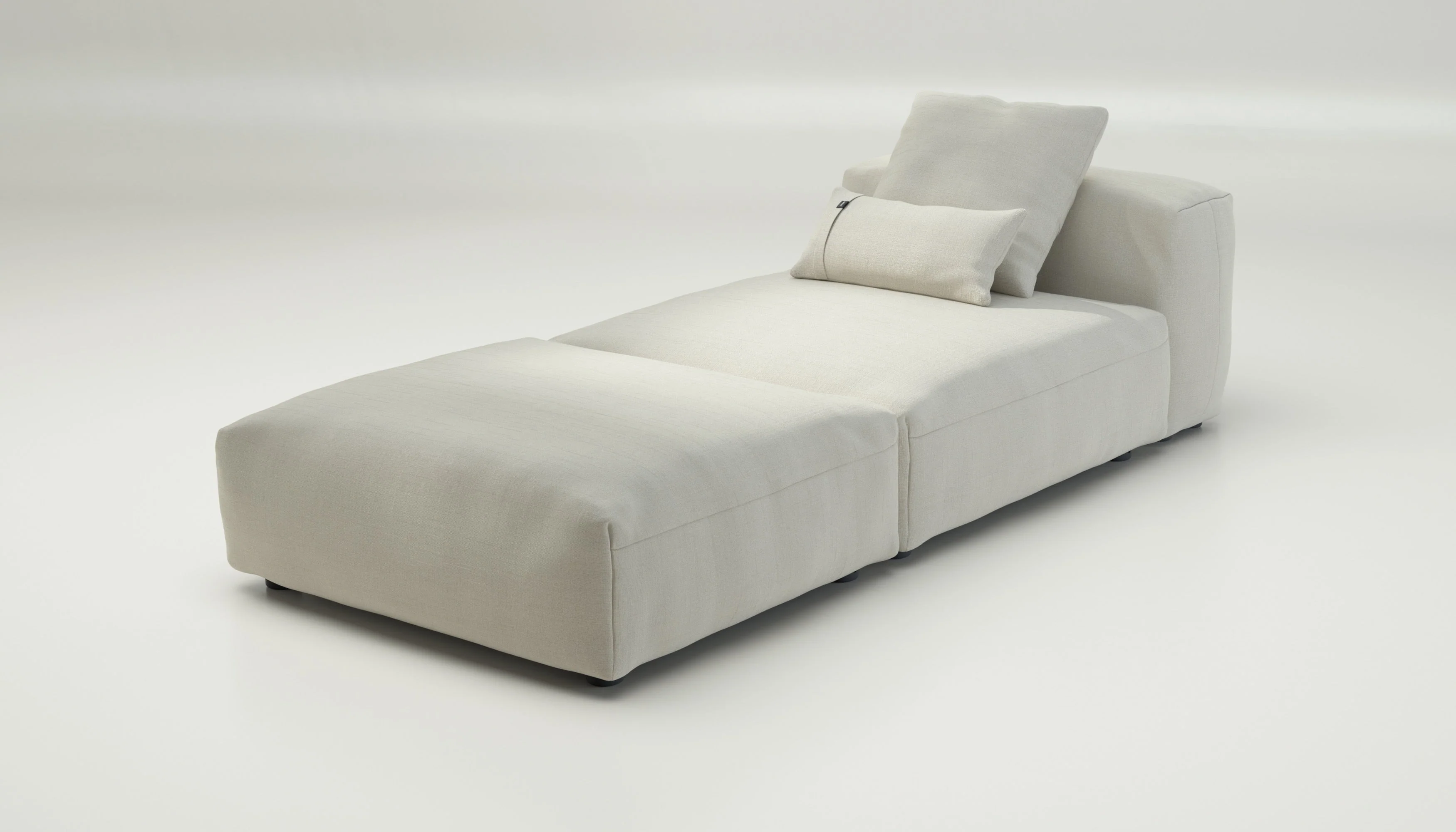 vetsak | Sofa Set 07 - Sun Lounger - Pique - Creme | Modulares Sofa | 2 Sitzer | Daybed | Chaiselounge - Image 3
