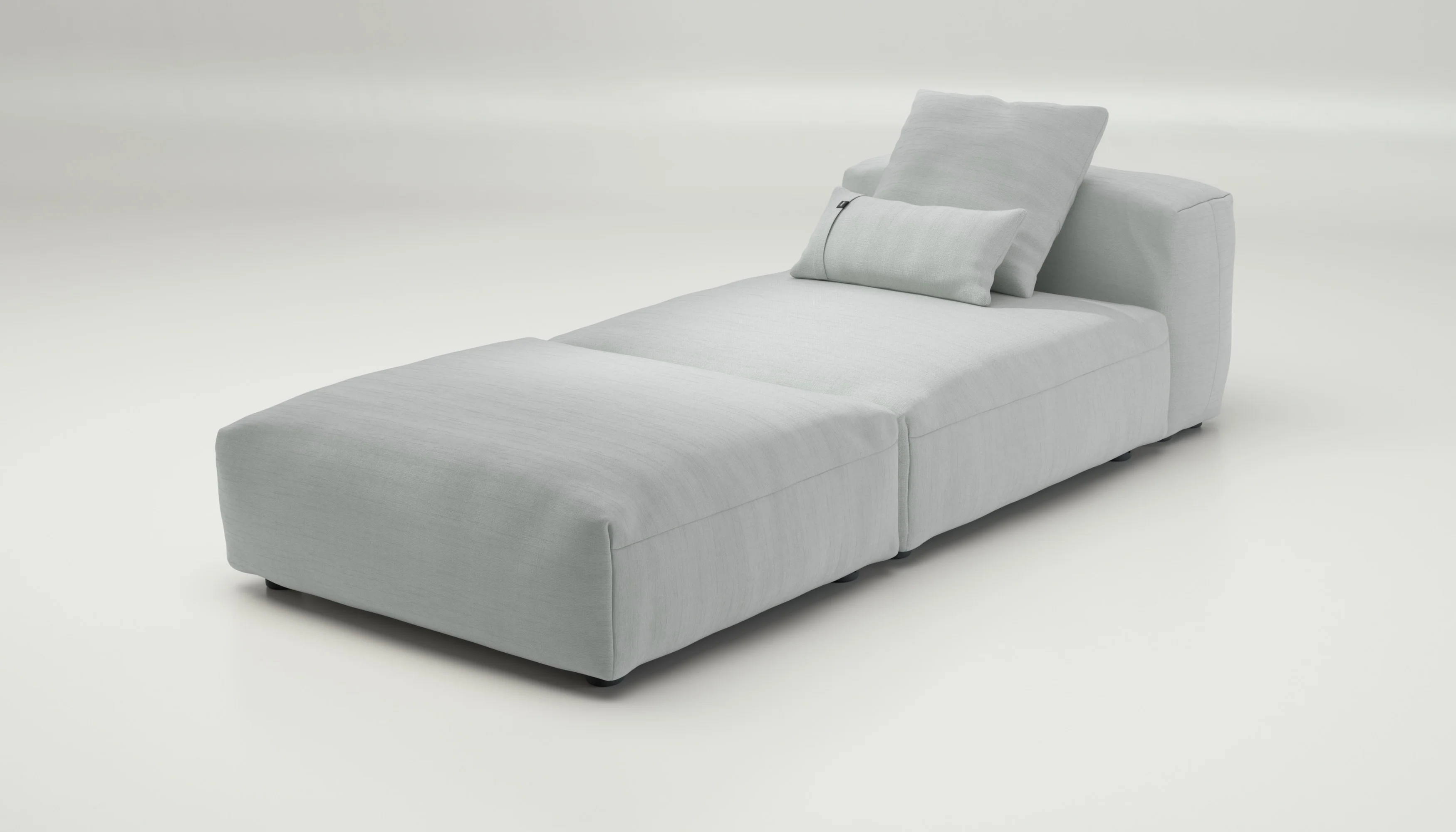 vetsak | Sofa Set 07 - Sun Lounger - Pique - Light Grey | Modular Sofa | 2 Seater | Daybed | Chaiselounge - Image 3