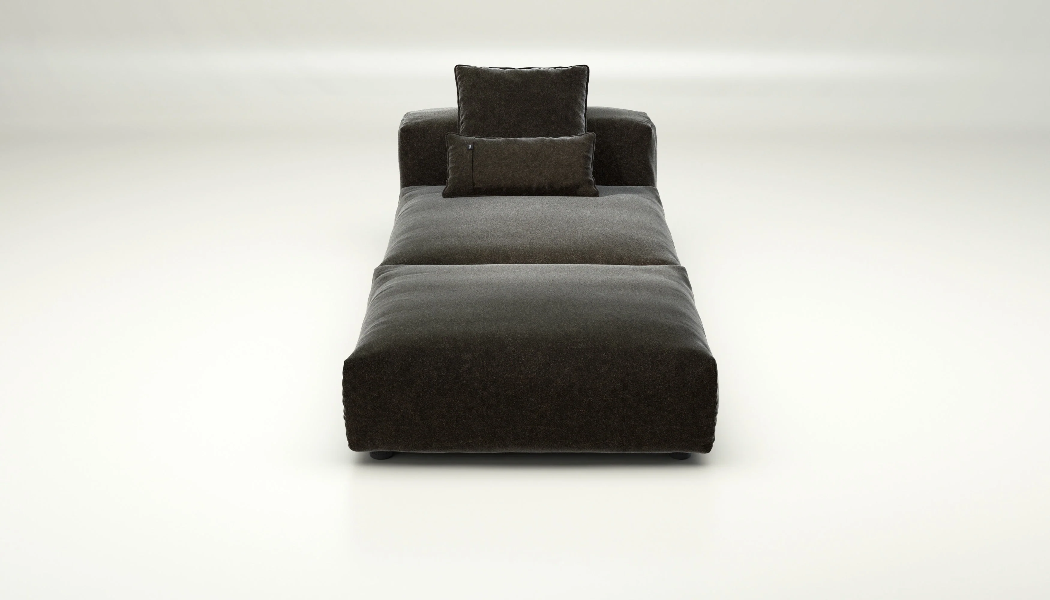 vetsak | Sofa Set 07 - Sun Lounger - Suave - Anthracite | Modular Sofa | 2 Seater | Daybed | Chaiselounge
