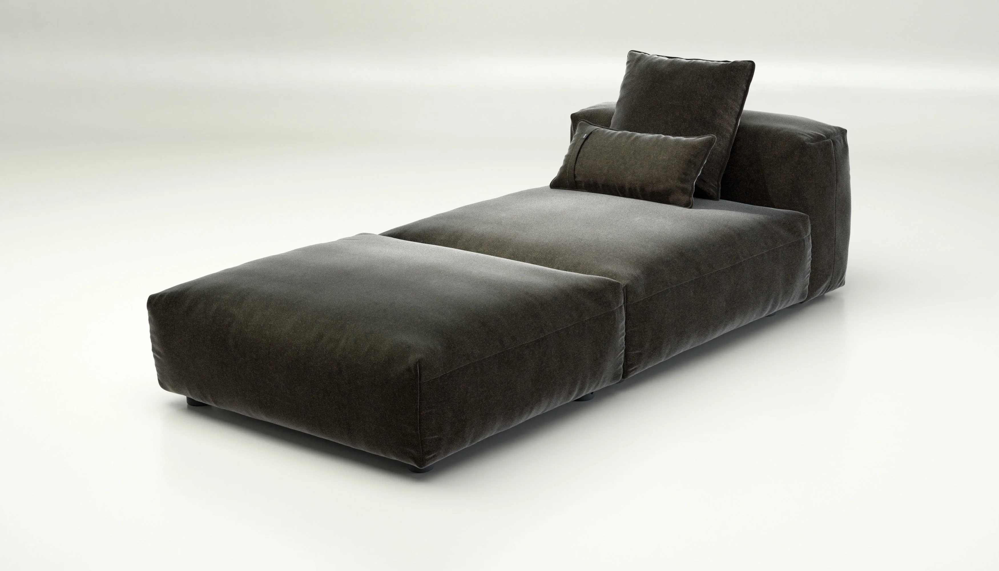 vetsak | Sofa Set 07 - Sun Lounger - Suave - Anthracite | Modular Sofa | 2 Seater | Daybed | Chaiselounge - Image 3