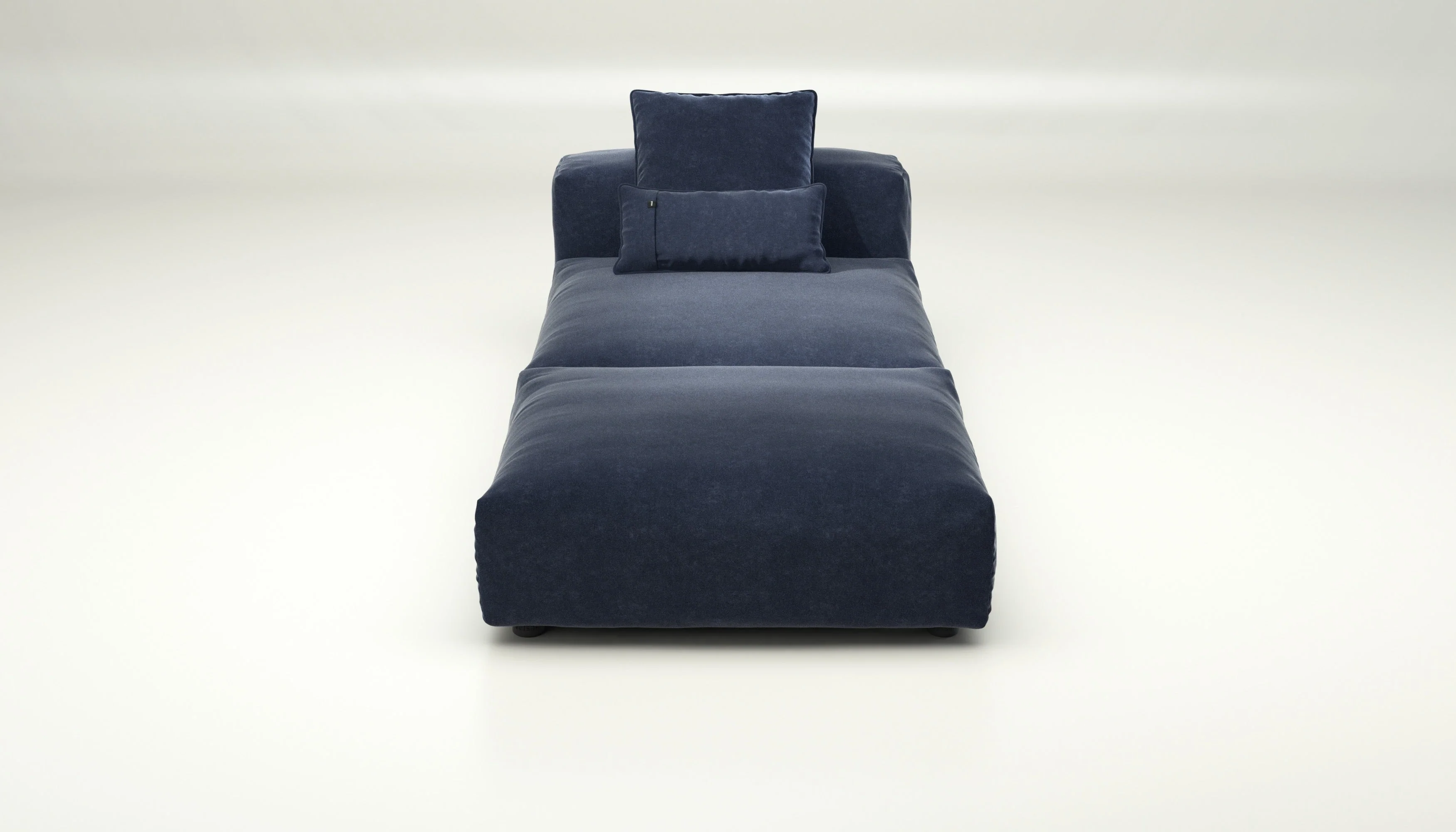 vetsak | Sofa Set 07 - Sun Lounger - Suave - Navy | Modulares Sofa | 2 Sitzer | Daybed | Chaiselounge