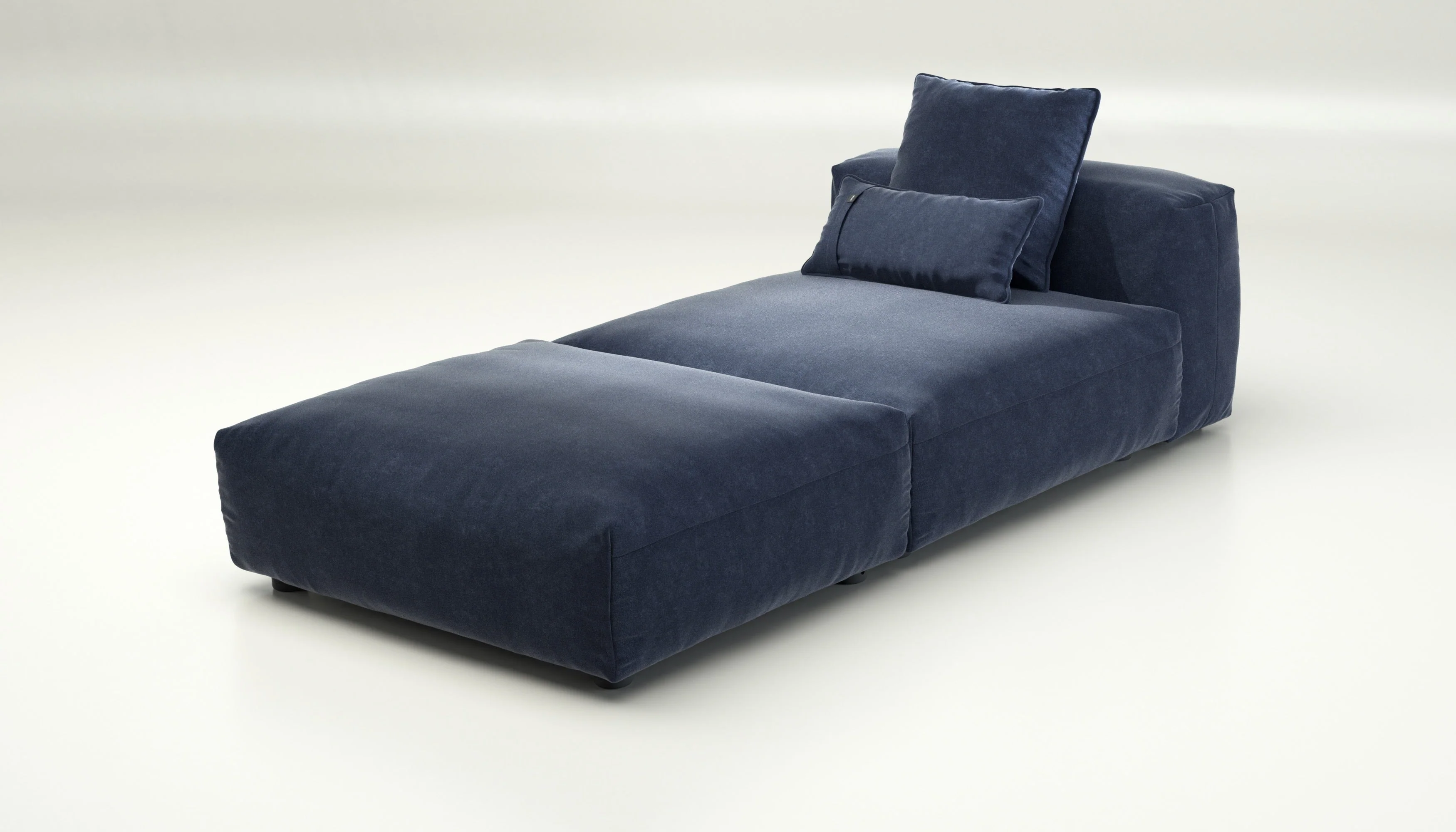vetsak | Sofa Set 07 - Sun Lounger - Suave - Navy | Modulares Sofa | 2 Sitzer | Daybed | Chaiselounge - Image 3