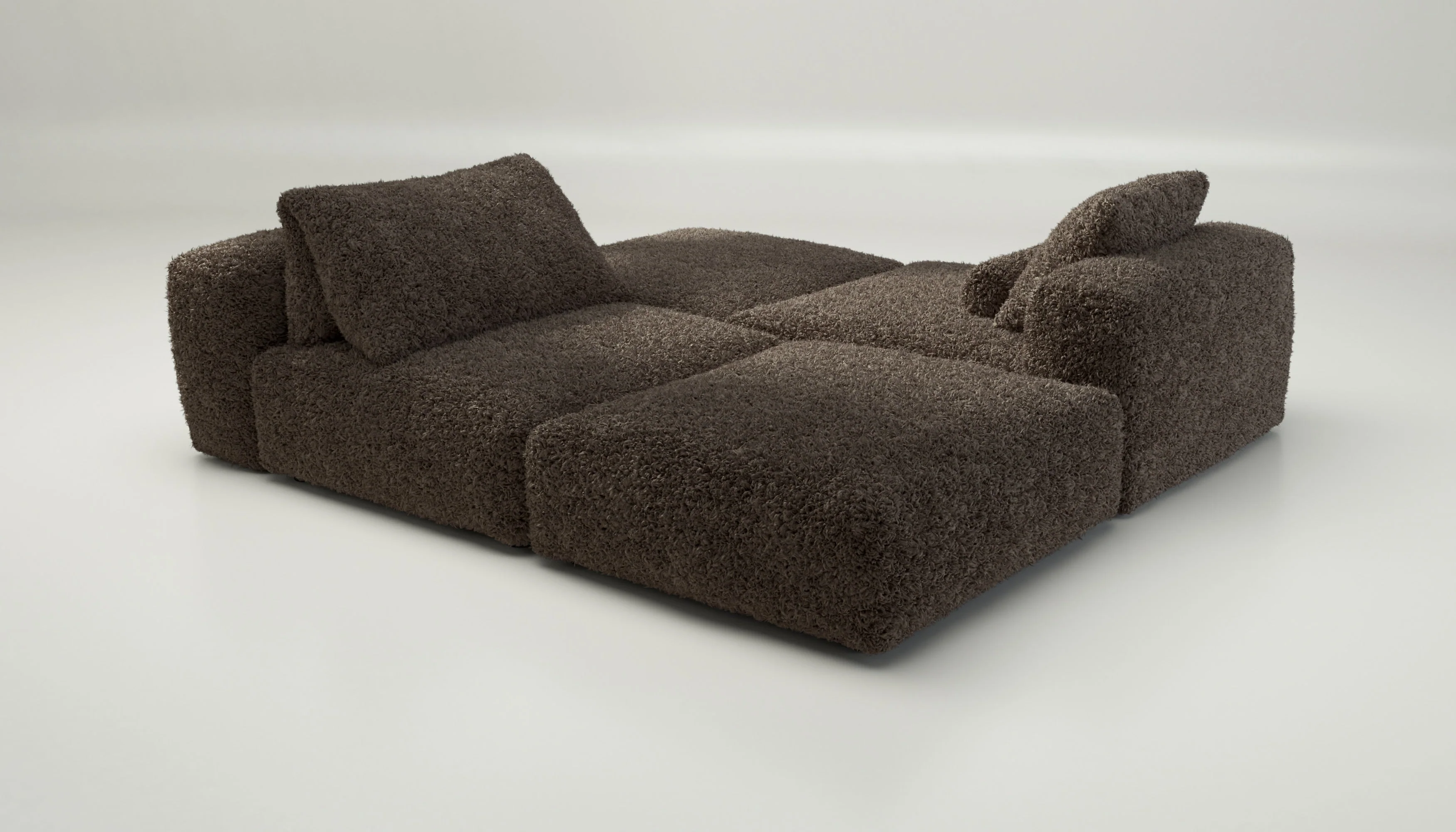 vetsak | Sofa Set 08 - Daybed - Doodle - Cacao | Modulares Sofa | 6 Sitzer | Outdoor Island | Double lounger - Image 3