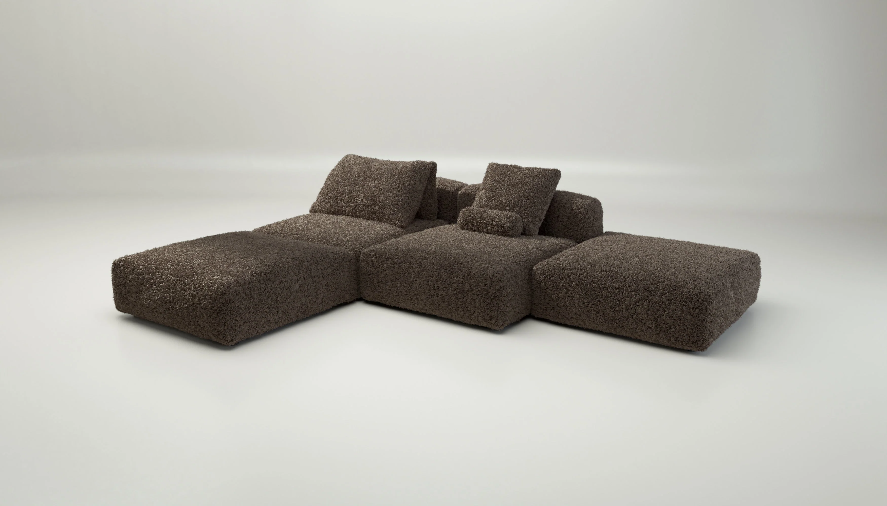 vetsak | Sofa Set 08 - Daybed - Doodle - Cacao | Modulares Sofa | 6 Sitzer | Outdoor Island | Double lounger - Image 4
