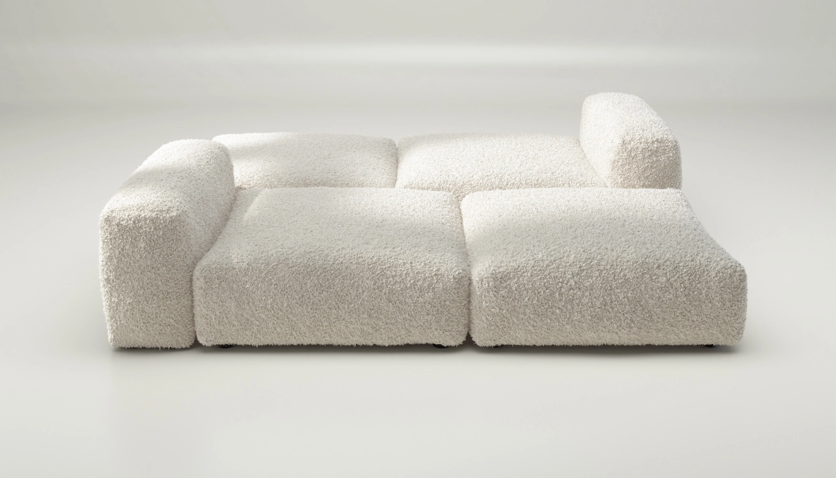 vetsak | Sofa Set 08 - Daybed - Doodle - Creme | Modulares Sofa | 6 Sitzer | Outdoor Island | Double lounger - Image 2