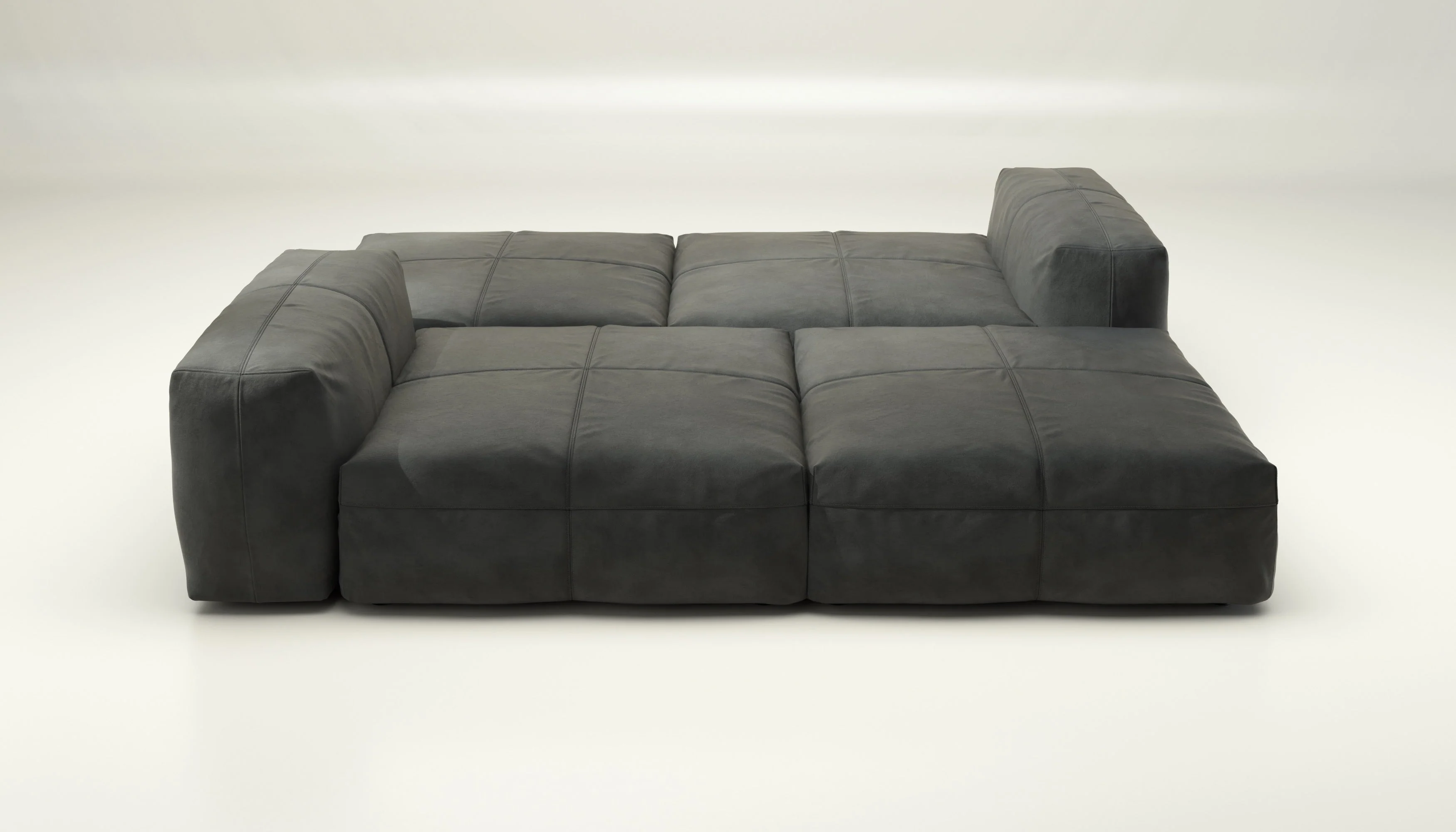vetsak | Sofa Set 08 - Daybed - Leather - Cacao | Modulares Sofa | 6 Sitzer | Outdoor Island | Double lounger - Image 2
