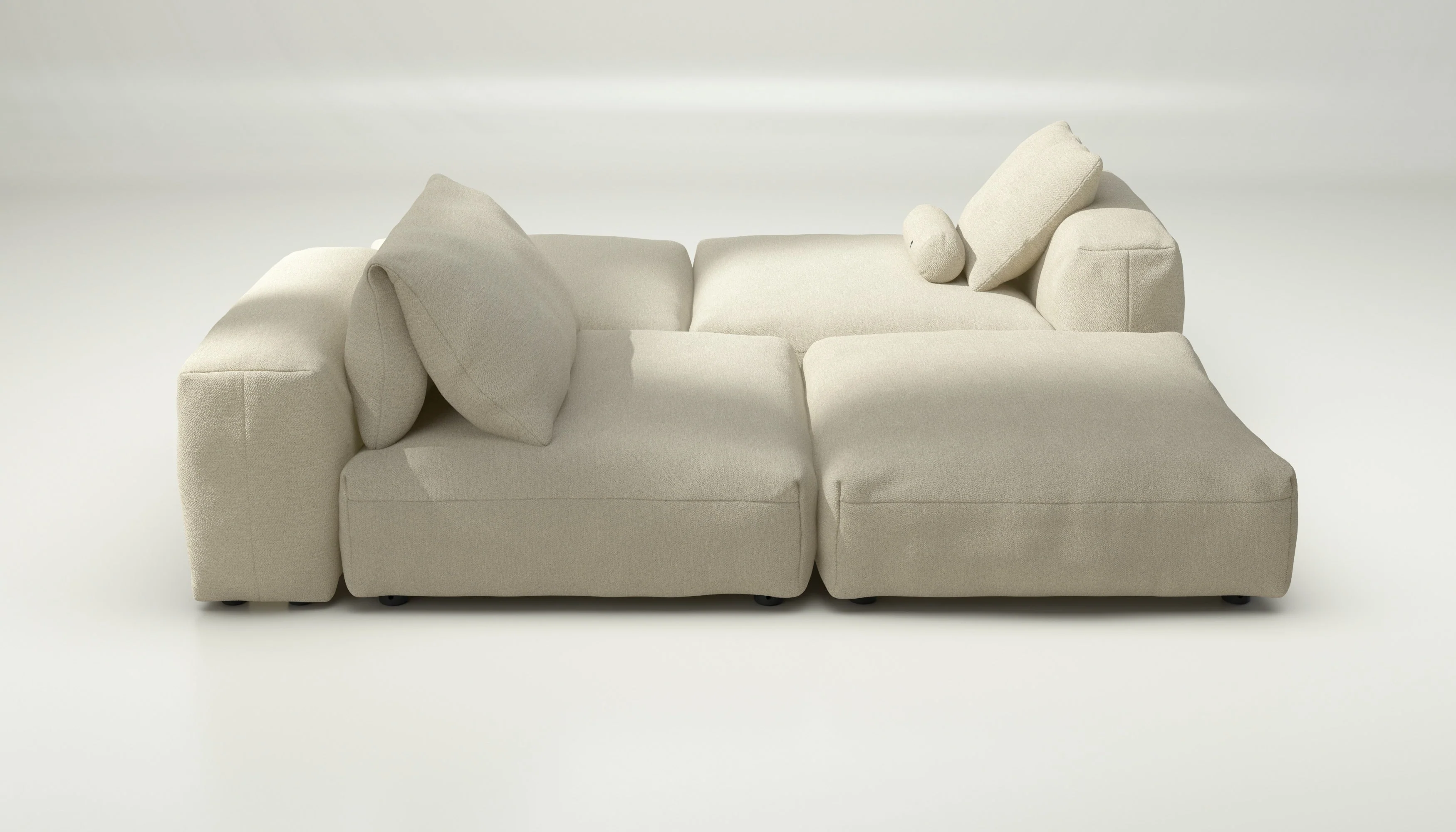 vetsak | Sofa Set 08 - Daybed - Loop Loop - Duna | Modulares Sofa | 6 Sitzer | Outdoor Island | Double lounger