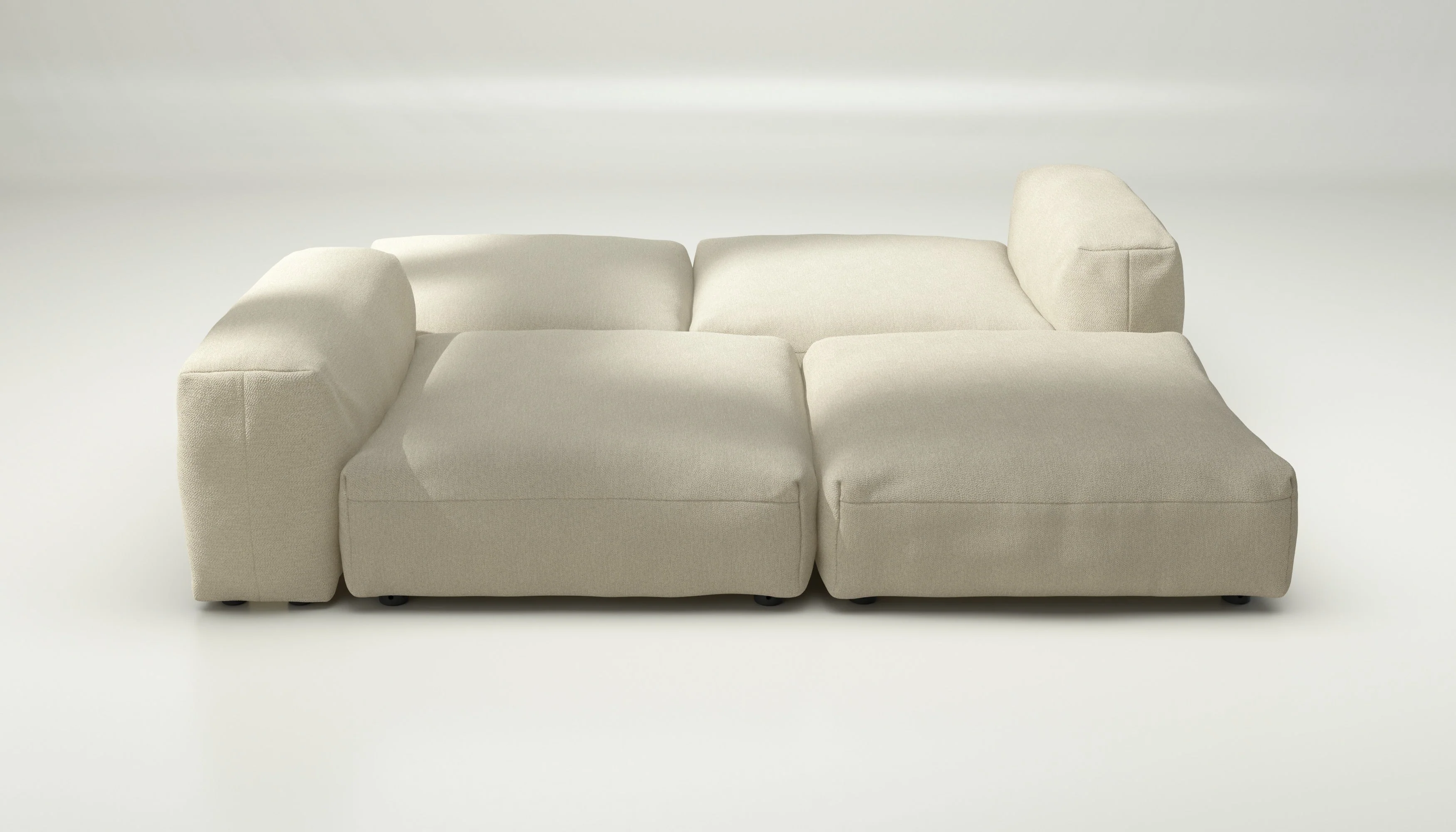 vetsak | Sofa Set 08 - Daybed - Loop Loop - Duna | Modulares Sofa | 6 Sitzer | Outdoor Island | Double lounger - Image 2