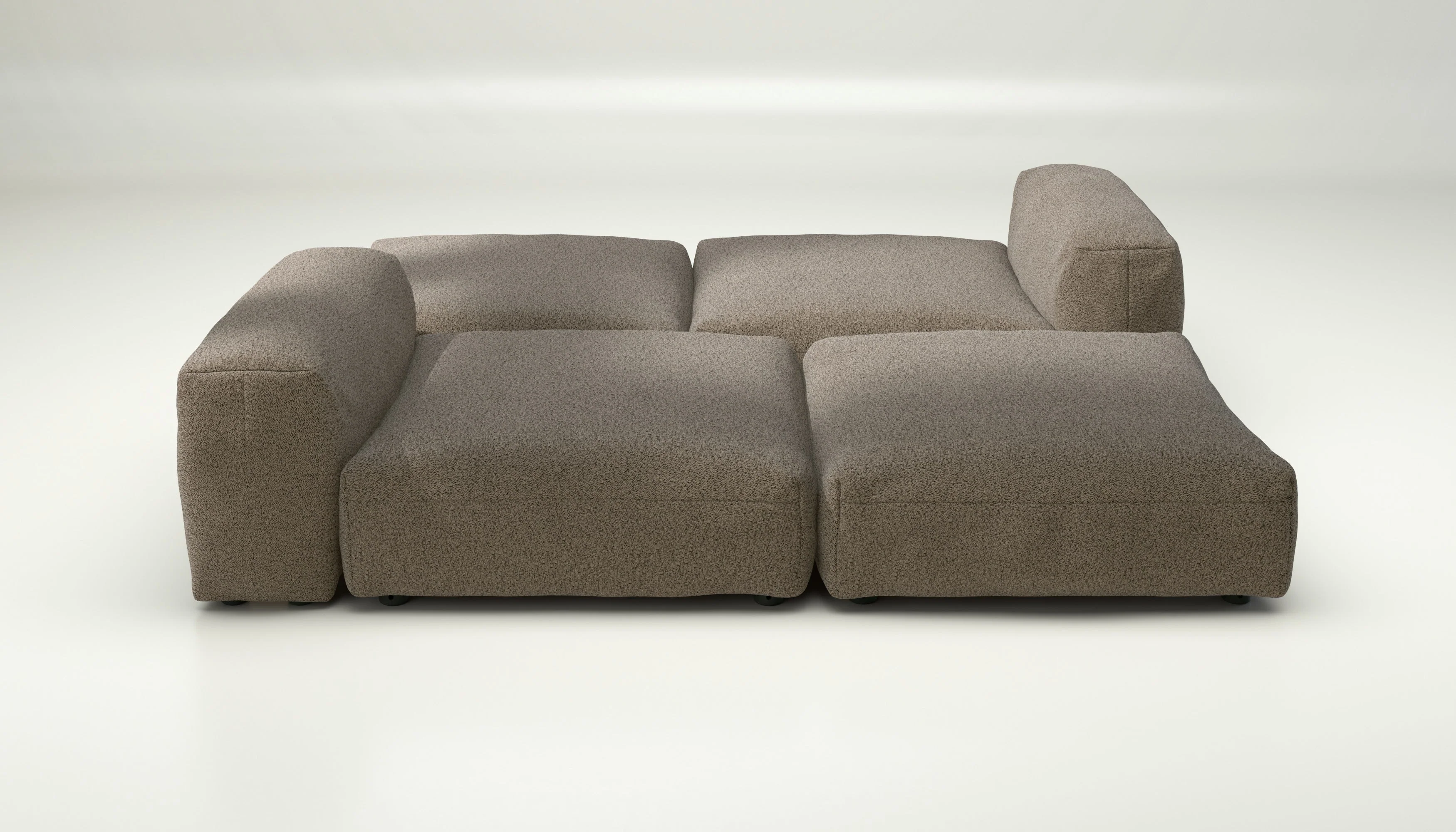 vetsak | Sofa Set 08 - Daybed - Loop Loop - Taupe | Modulares Sofa | 6 Sitzer | Outdoor Island | Double lounger - Image 2