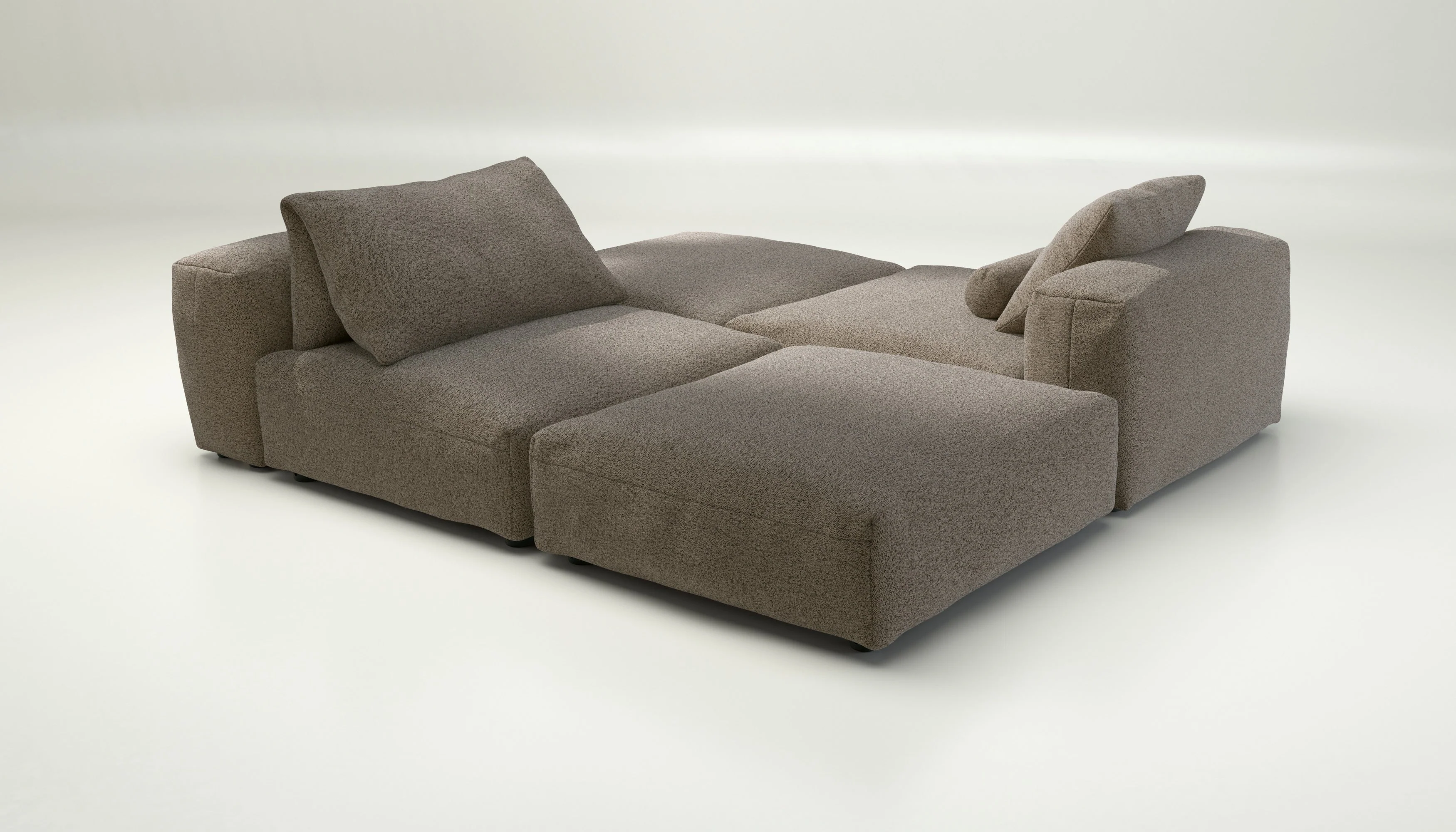 vetsak | Sofa Set 08 - Daybed - Loop Loop - Taupe | Modulares Sofa | 6 Sitzer | Outdoor Island | Double lounger - Image 3