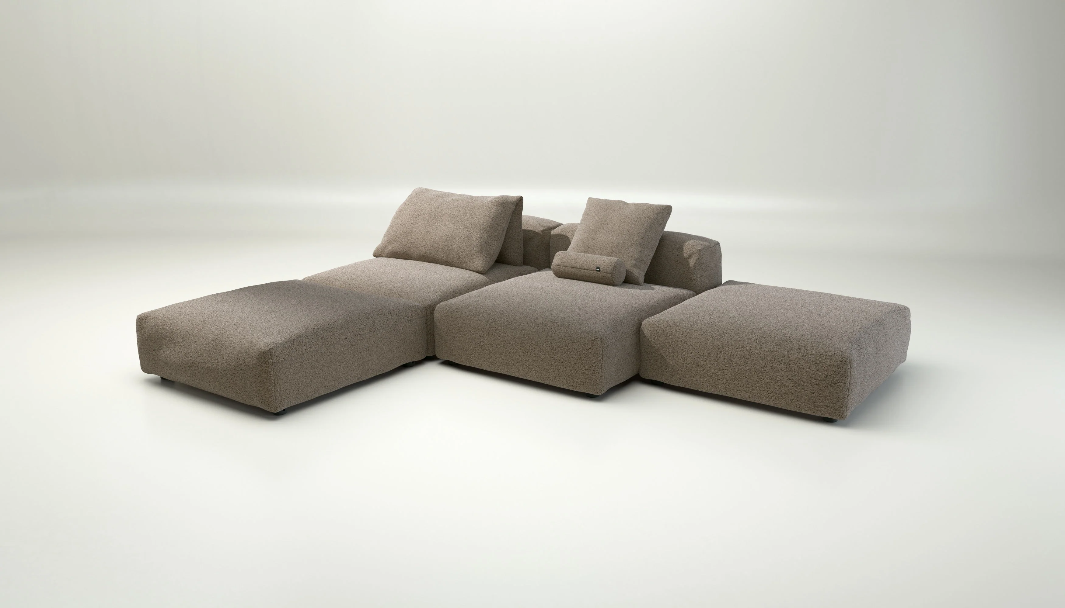vetsak | Sofa Set 08 - Daybed - Loop Loop - Taupe | Modulares Sofa | 6 Sitzer | Outdoor Island | Double lounger - Image 4