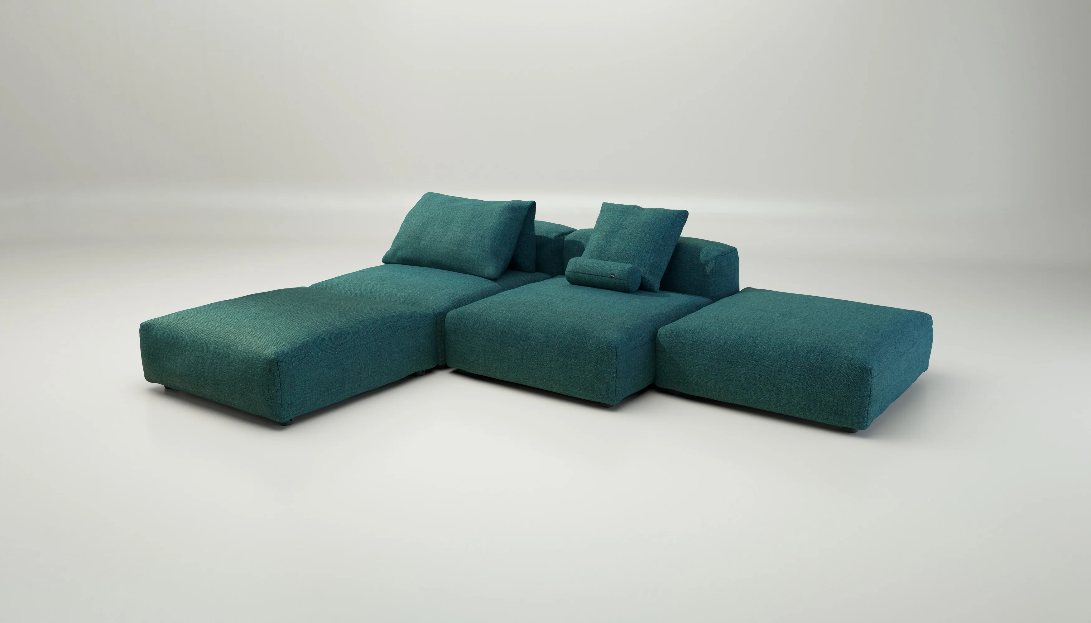 vetsak | Sofa Set 08 - Daybed - Pique - Cedar | Modular Sofa | 6 Seater | Outdoor Island | Double lounger - Image 4