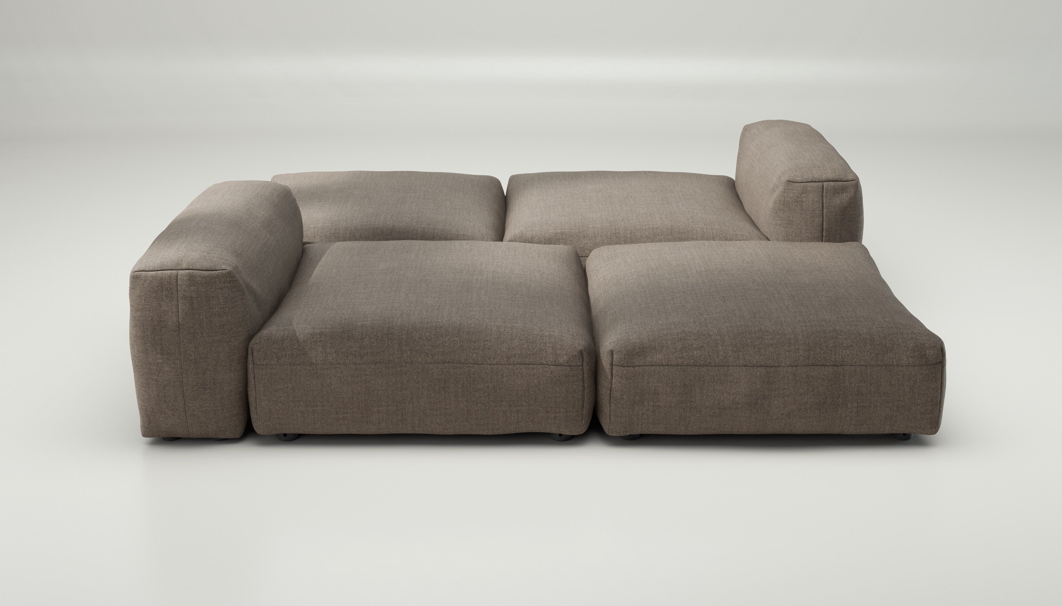 vetsak | Sofa Set 08 - Daybed - Pique - Stone | Modular Sofa | 6 Seater | Outdoor Island | Double lounger - Image 2