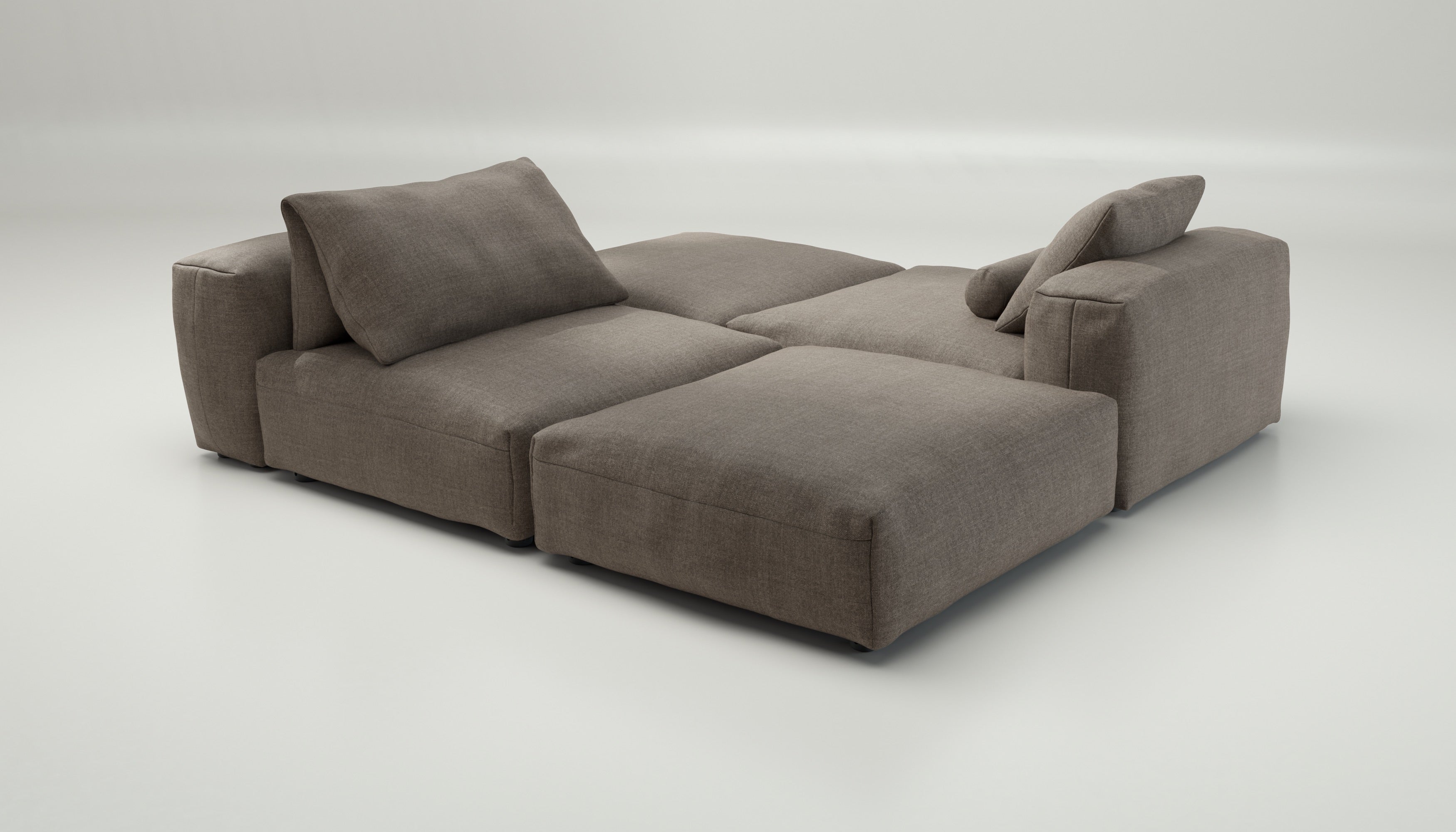 vetsak | Sofa Set 08 - Daybed - Pique - Stone | Modular Sofa | 6 Seater | Outdoor Island | Double lounger - Image 3