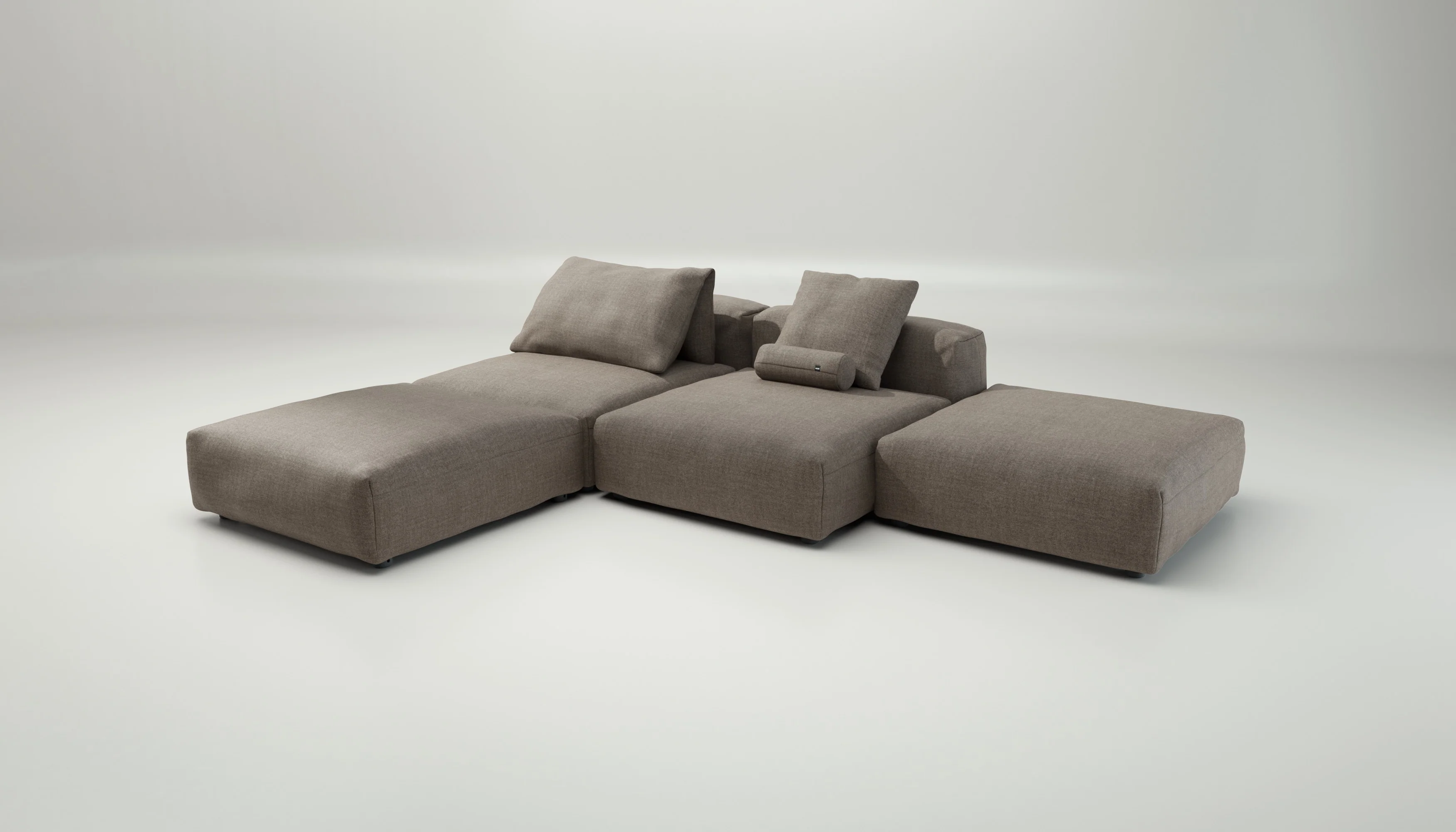 vetsak | Sofa Set 08 - Daybed - Pique - Stone | Modular Sofa | 6 Seater | Outdoor Island | Double lounger - Image 4