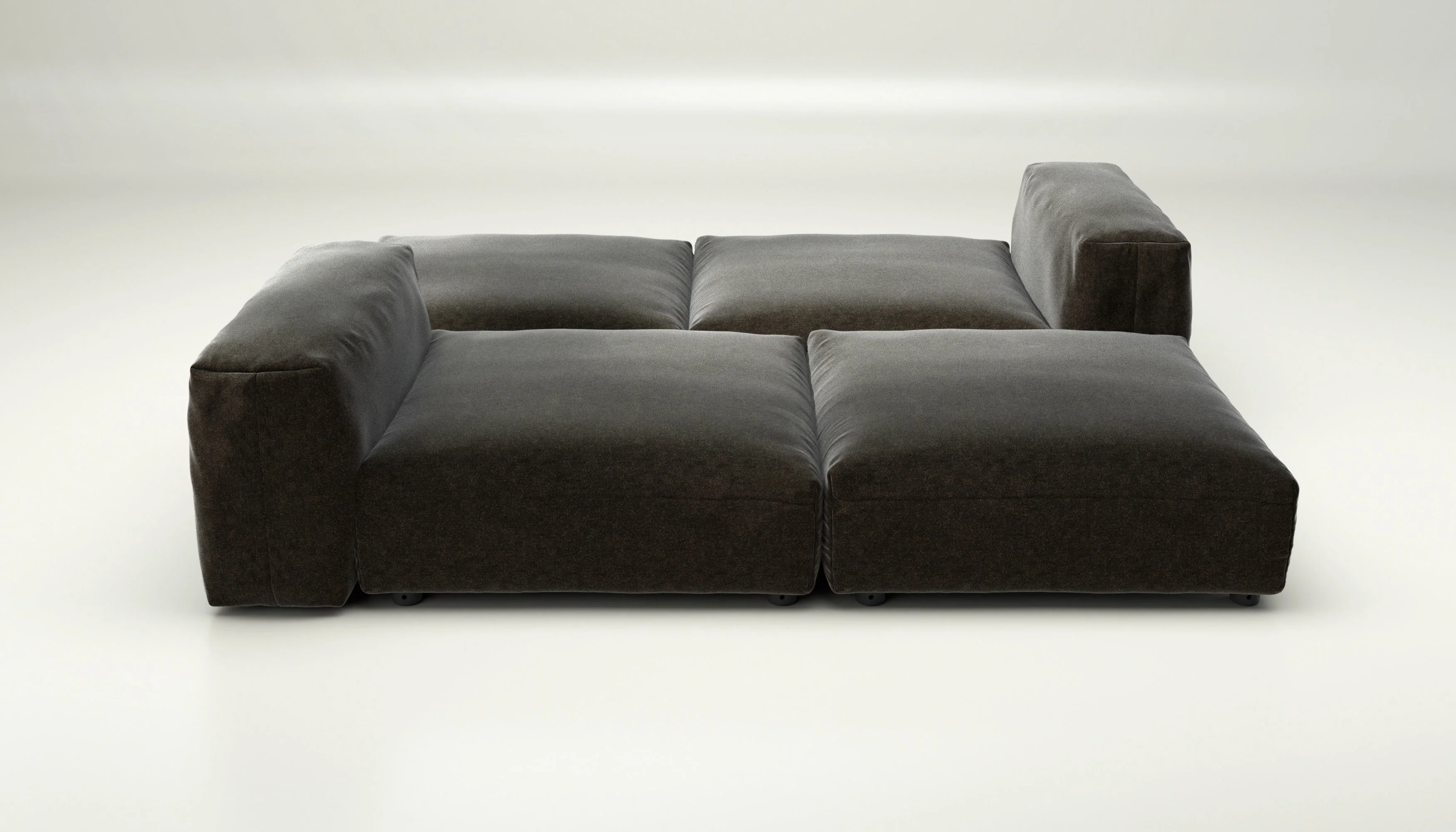 vetsak | Sofa Set 08 - Daybed - Suave - Anthracite | Modular Sofa | 6 Seater | Outdoor Island | Double lounger - Image 2