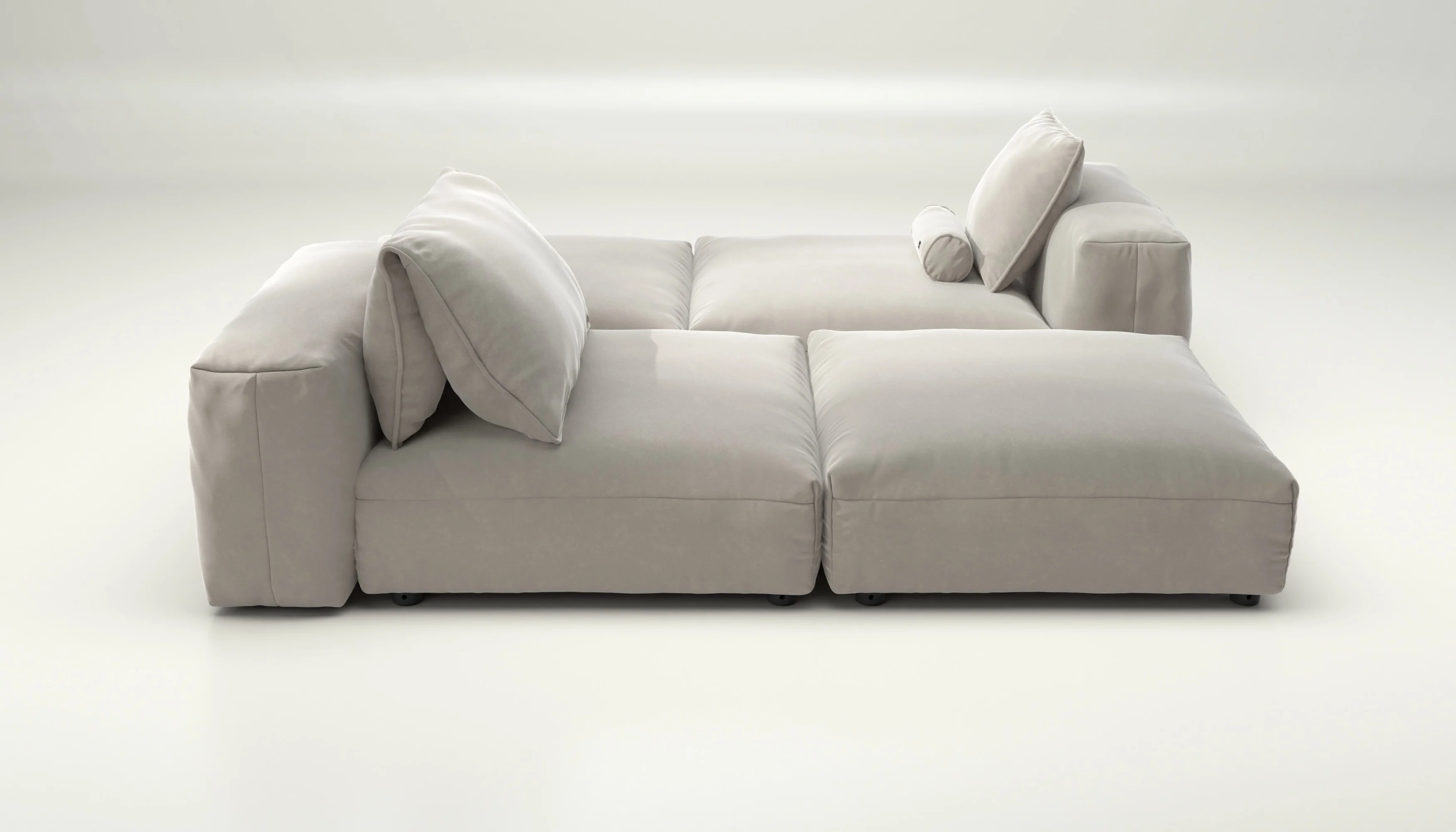 vetsak | Sofa Set 08 - Daybed - Suave - Clay | Modulares Sofa | 6 Sitzer | Outdoor Island | Double lounger