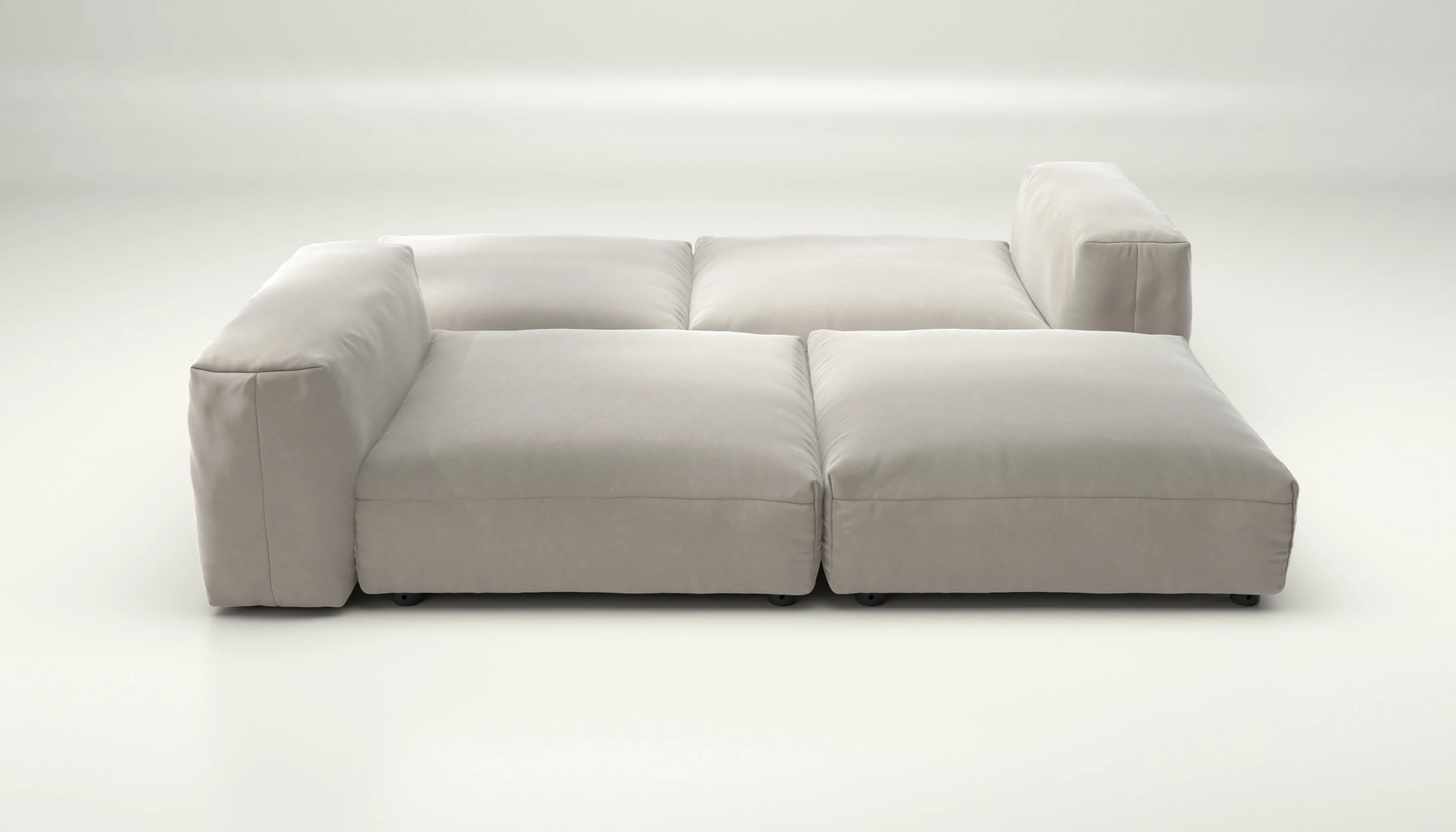 vetsak | Sofa Set 08 - Daybed - Suave - Clay | Modulares Sofa | 6 Sitzer | Outdoor Island | Double lounger - Image 2