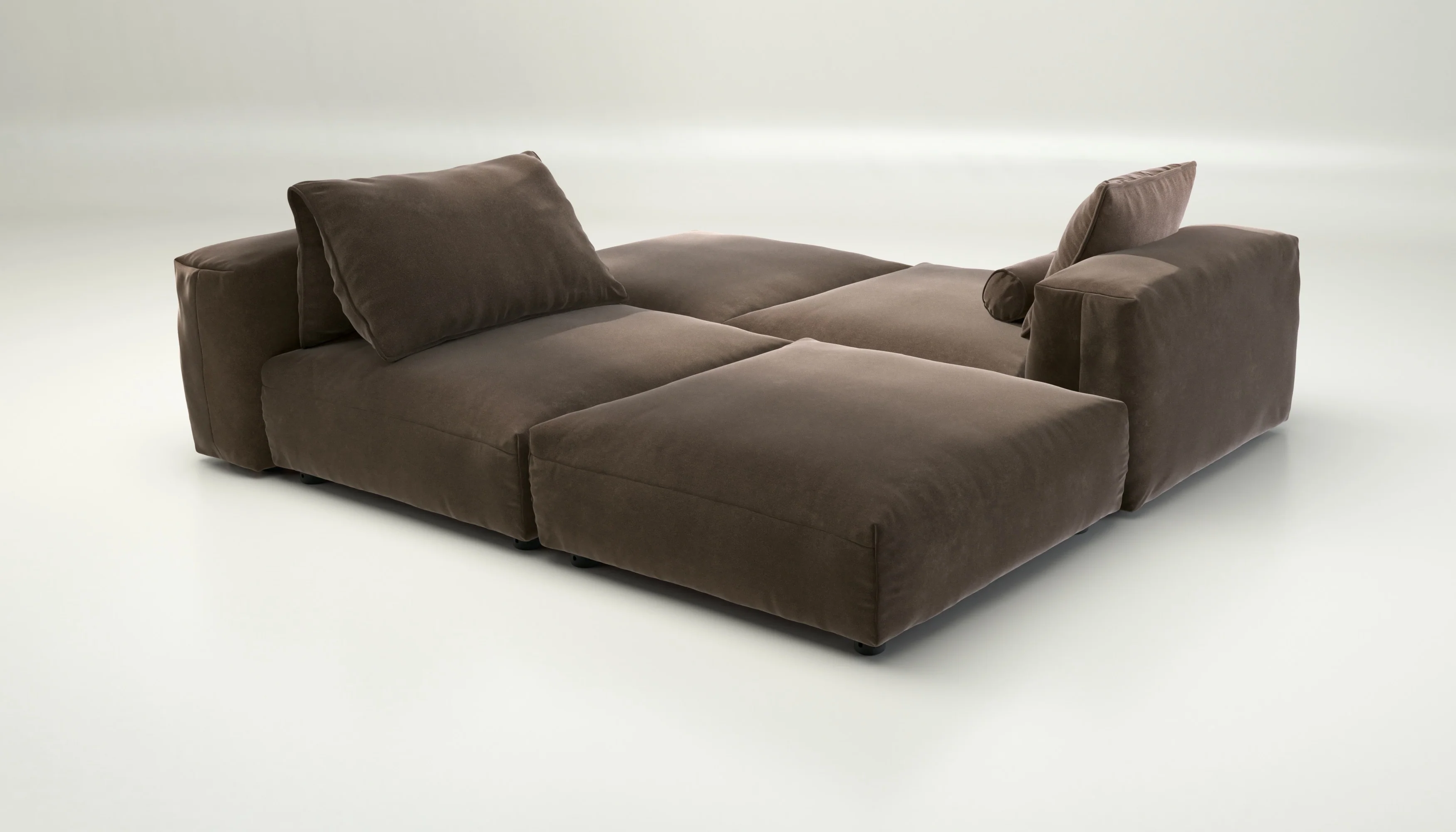 vetsak | Sofa Set 08 - Daybed - Suave - Espresso | Modulares Sofa | 6 Sitzer | Outdoor Island | Double lounger - Image 3